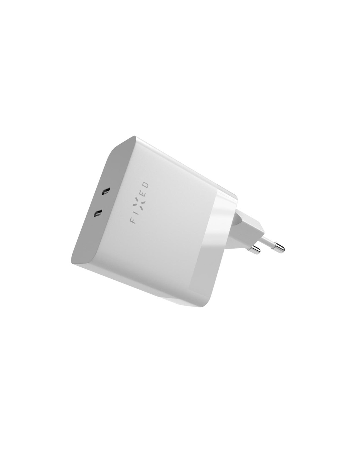 Fixed Super Fast Charger 65w 2xusb-c PD 3.0 White - Handys Adapter Und Ladegeraete - Fixc65-2c-wh