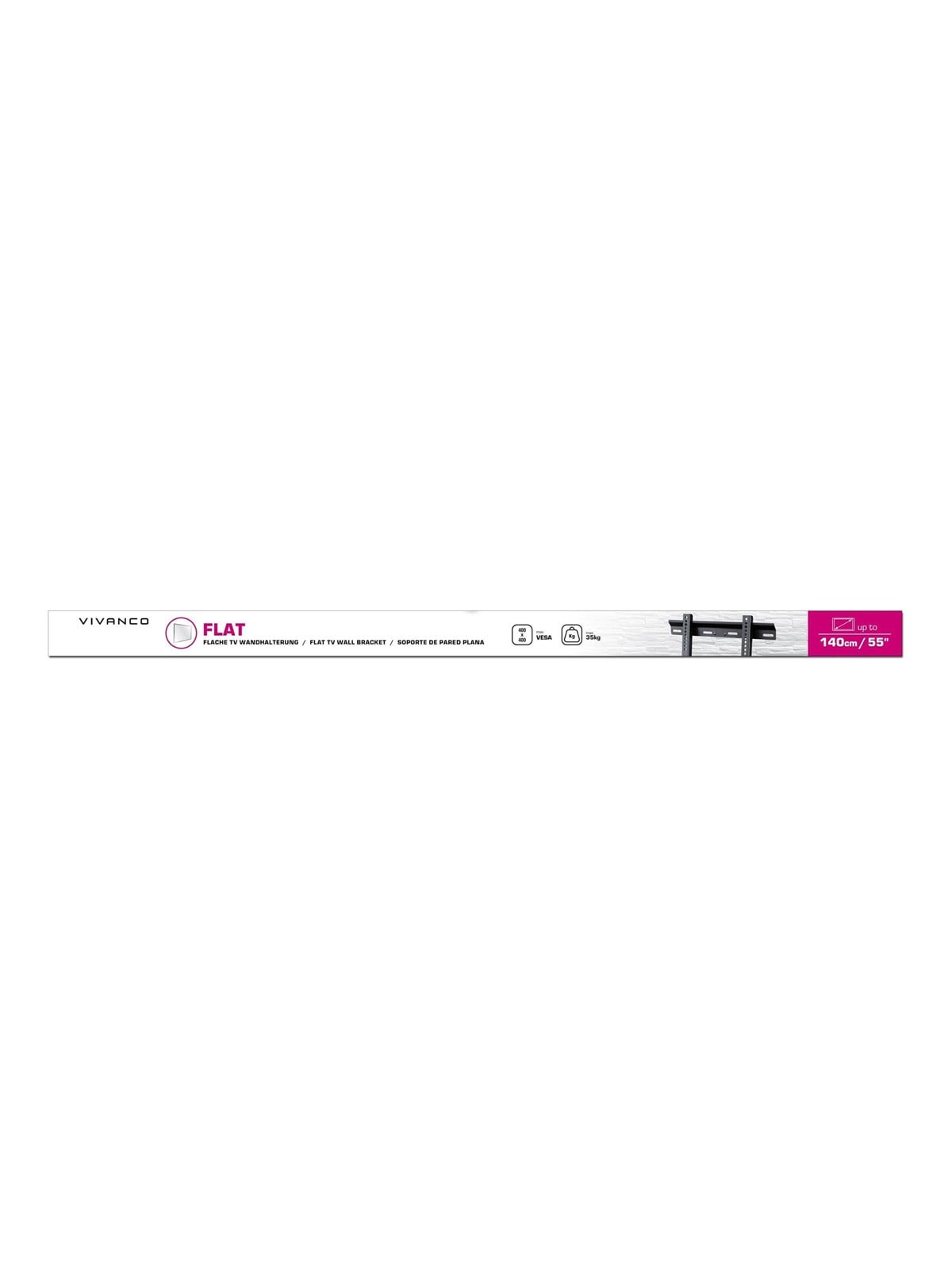 Vivanco TV Wall Bracket Flat Profile 55" 35kg - Monitorhalterung - 4008928379716