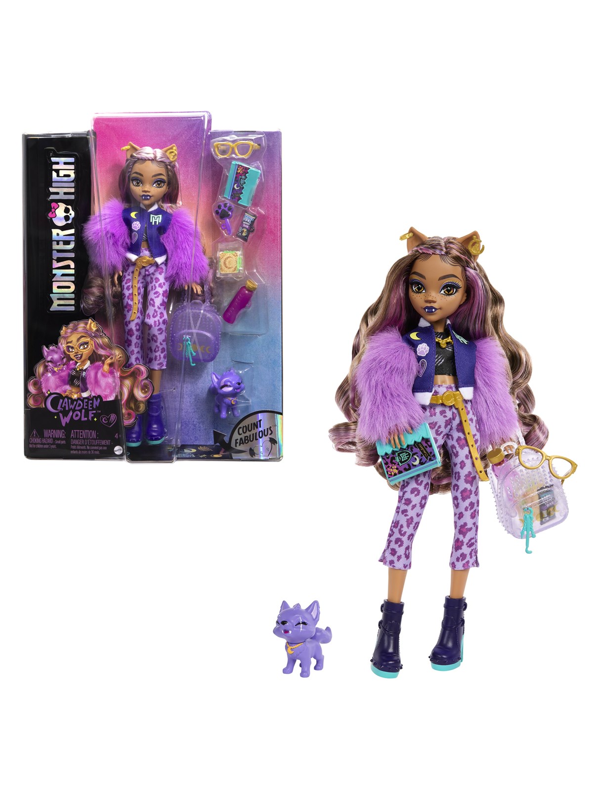 Monster High Doll Clawdeen Wolf - Dolls Accessories - Hrp65
