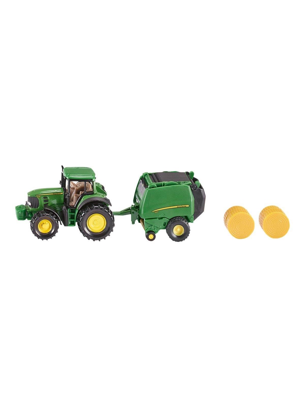 Siku John Deere Tractor With Round Baler - Spielzeugauto - S-1665