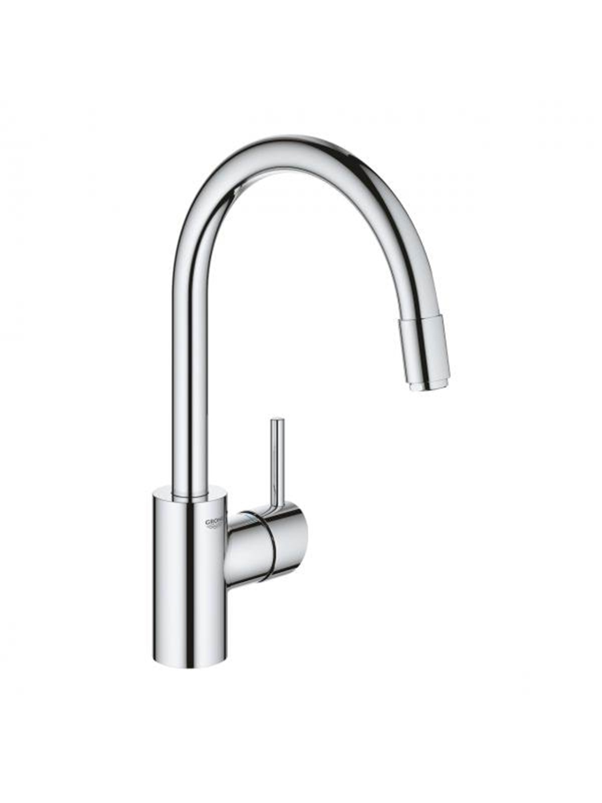 Grohe Concetto Kitchen faucet with pull-out C-spout Chrome Image