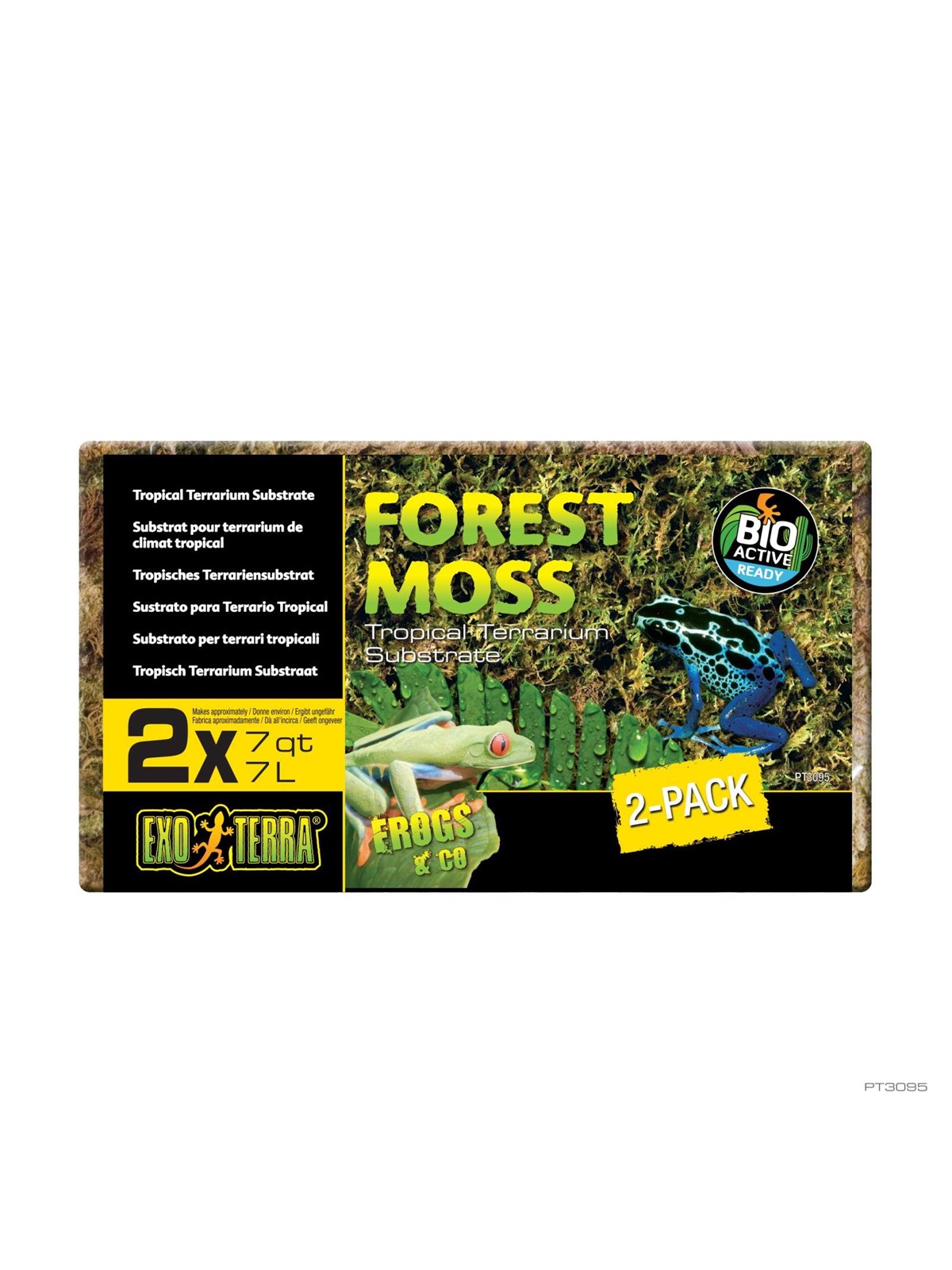 Exo Terra Forest Moss 7L (2-pack) - Habitat Dcor - Hpt3095