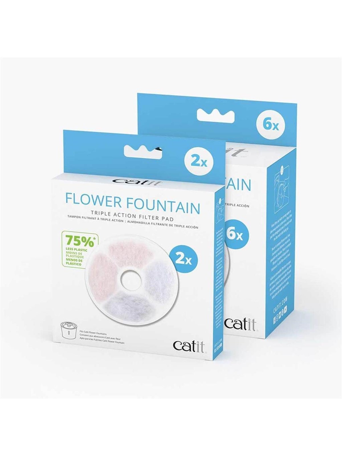 Catit Senses 2.0 Triple Action Filter For Flower Fountain (2-pack) - Katzen - H43738