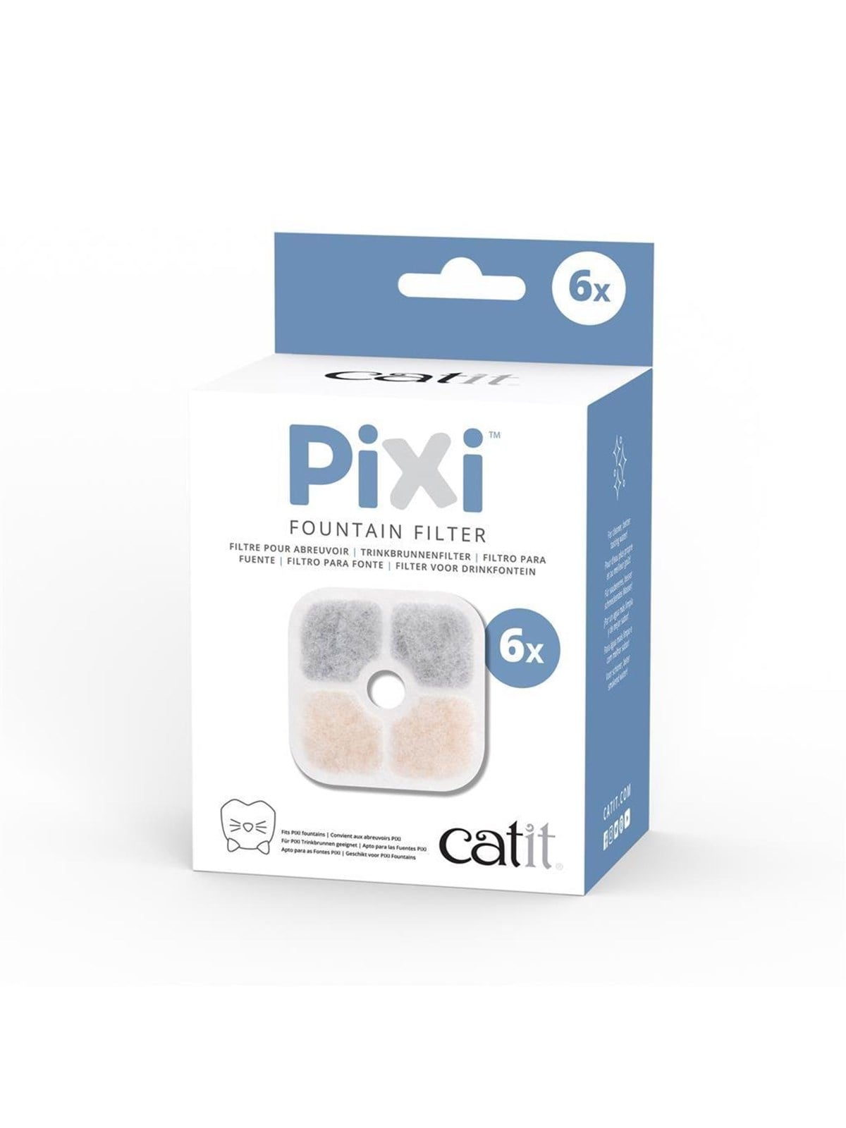 Catit Pixi Filter For Drinking Fountain (6-pack) - Katzen - H43722