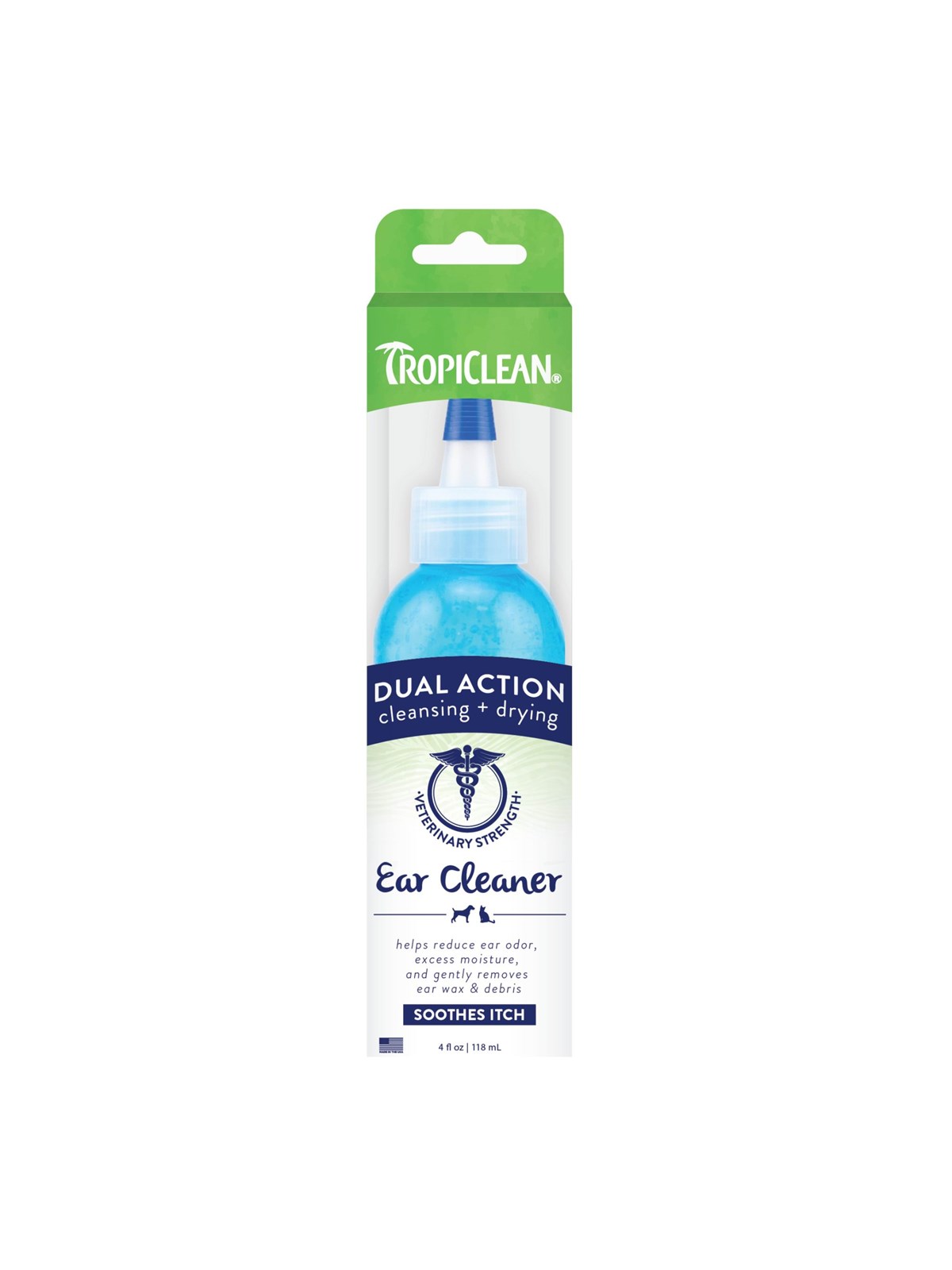 Tropiclean Dual Action Ear Cleaner For Pets 118ml - Hunde - 61813