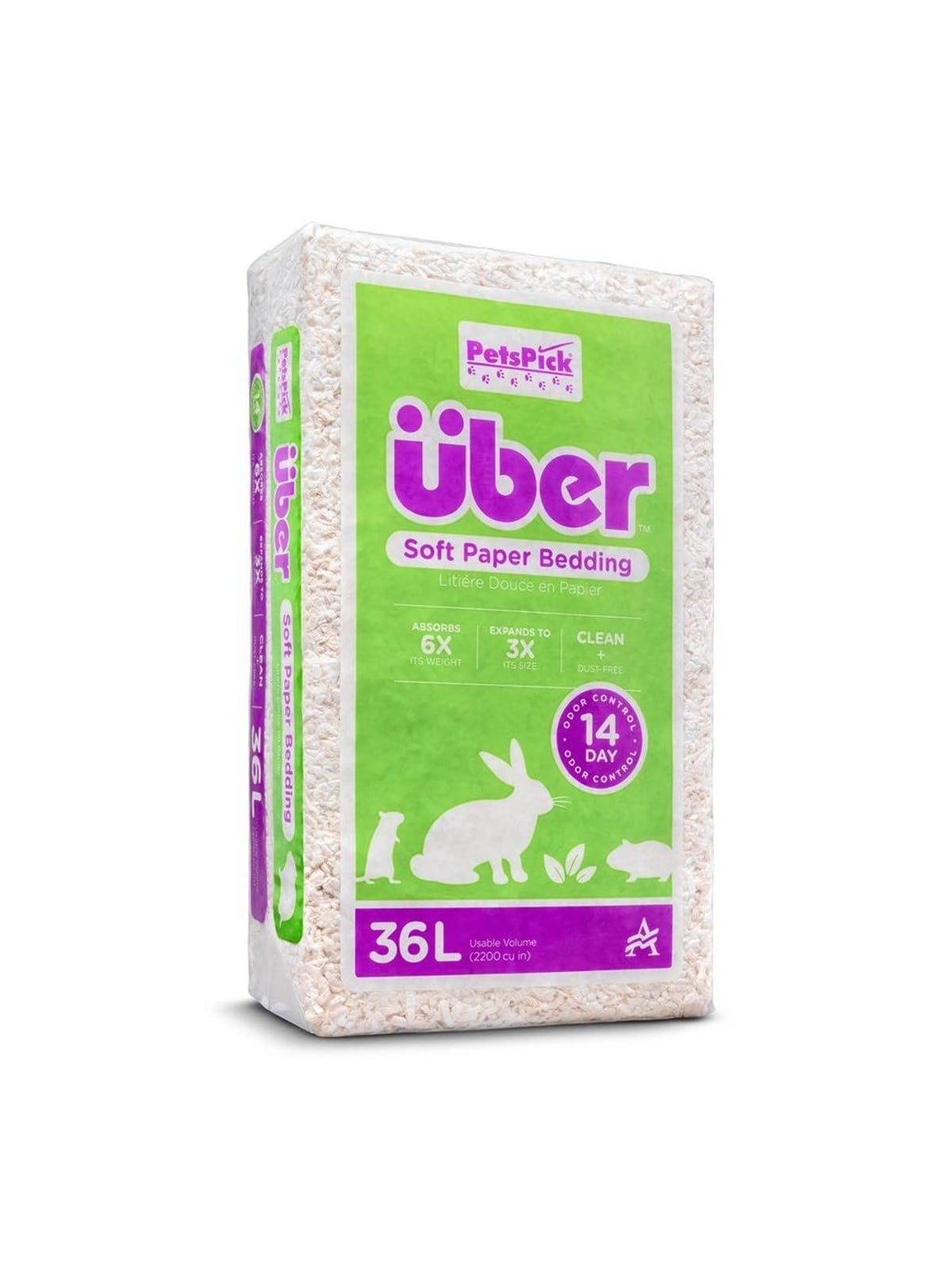 Über Papierstreu 36l Weiß - Nagetiere - 45040