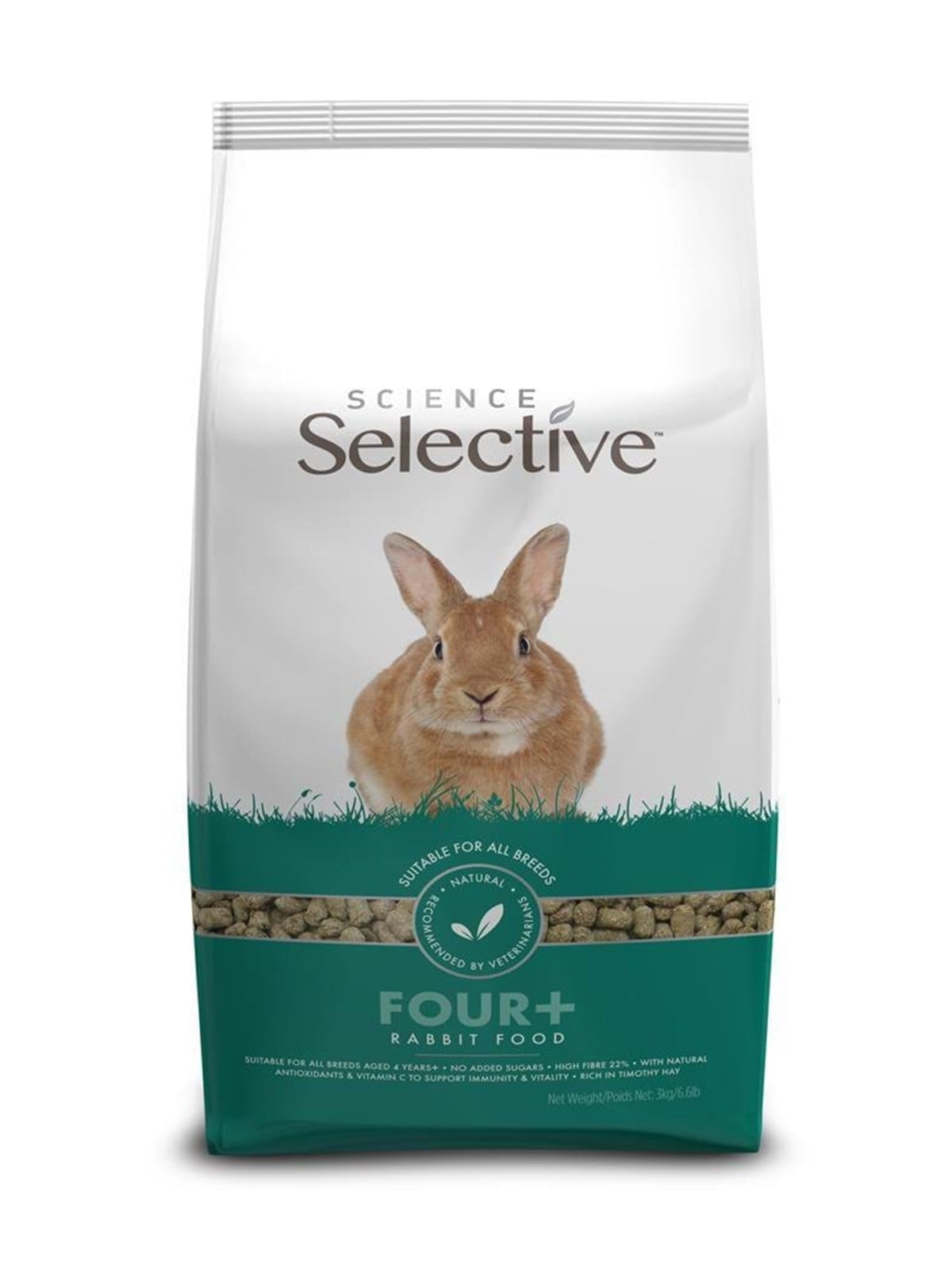 Science Selective Kaninchenfutter Four+ 3kg - Nagetiere - 40070