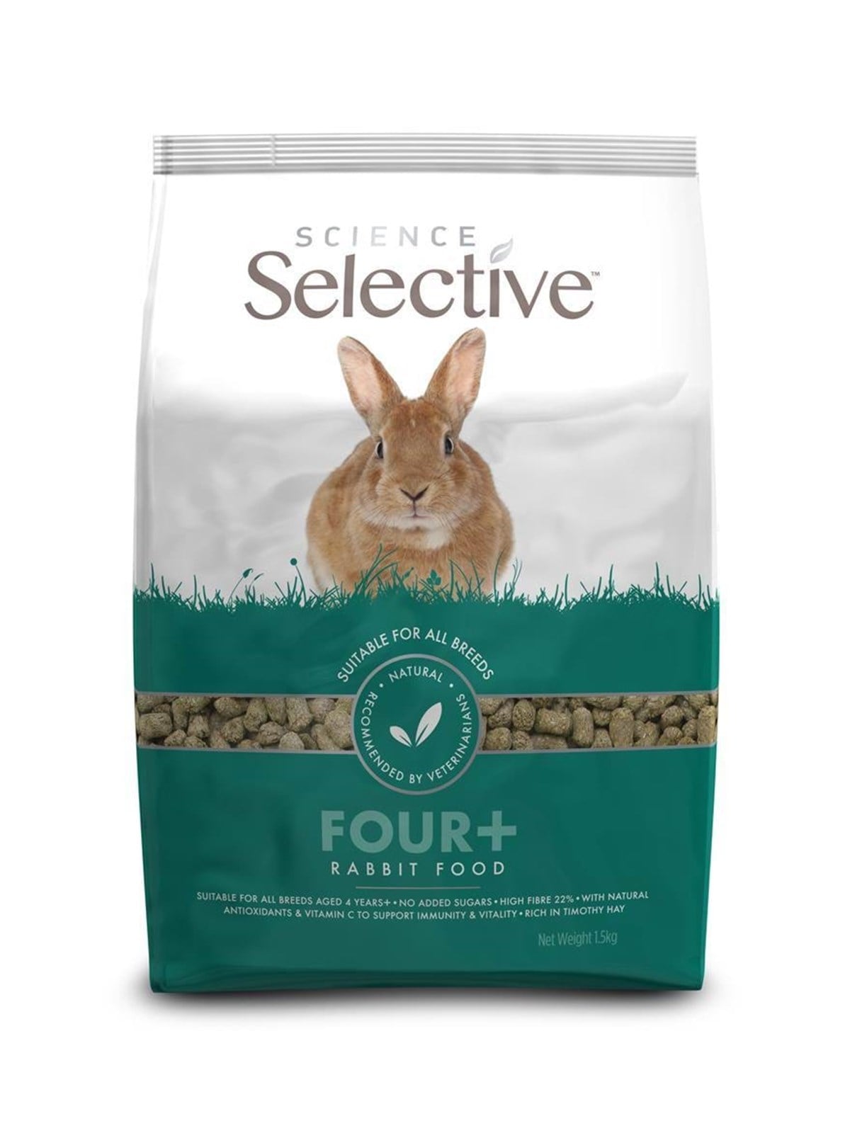 Science Selective Kaninchenfutter Four+ 1.5kg - Nagetiere - 40069