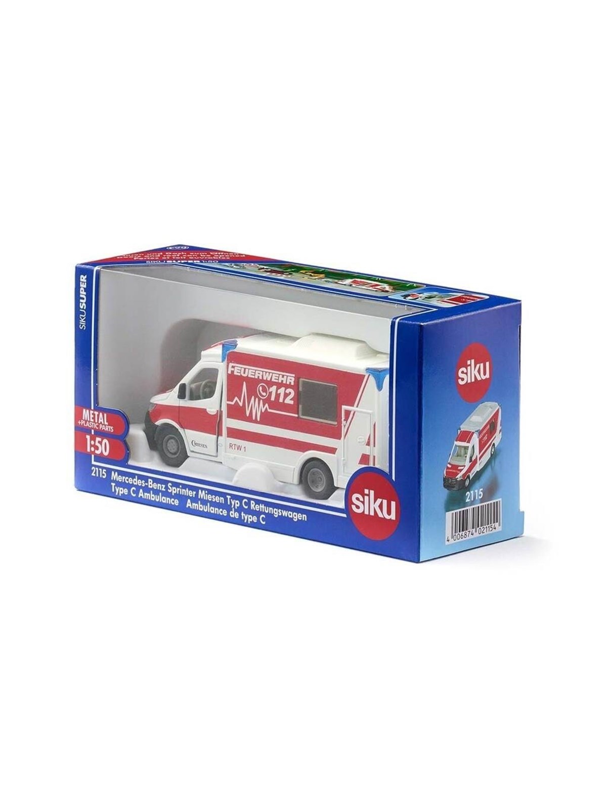 Siku 1:50 Ambulance Mercedes - Spielzeugauto - 313-2115