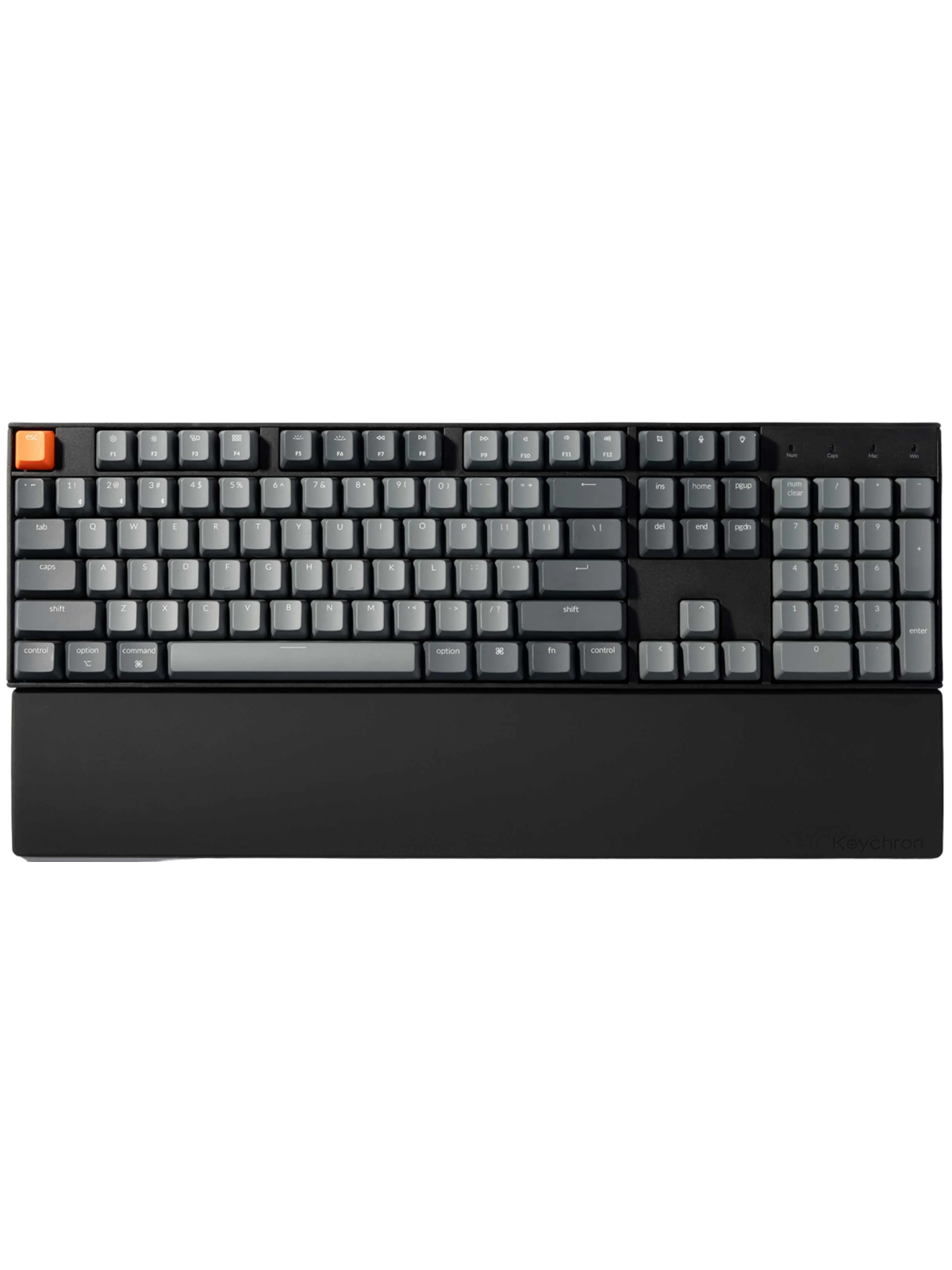 Keychron Silicone Palmrest K10 Series / C2 Series - Handgelenkstütze - Schwarz - Tastaturen - Pr48