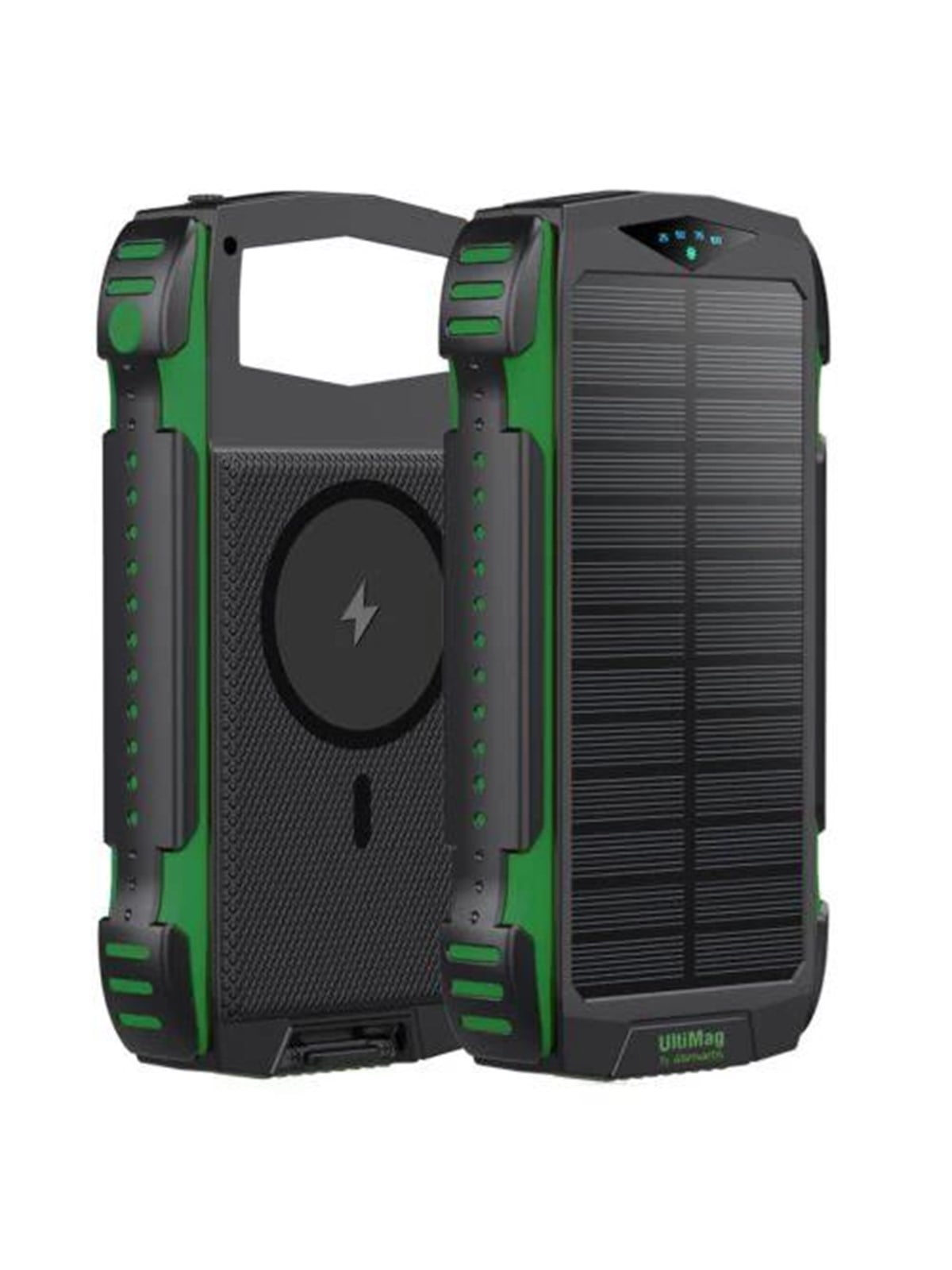 4smarts Titanpack Solar Power Bank - Green Powerbank (Akku) - Grün - 20000 Mah - Powerbank Akku - 540244