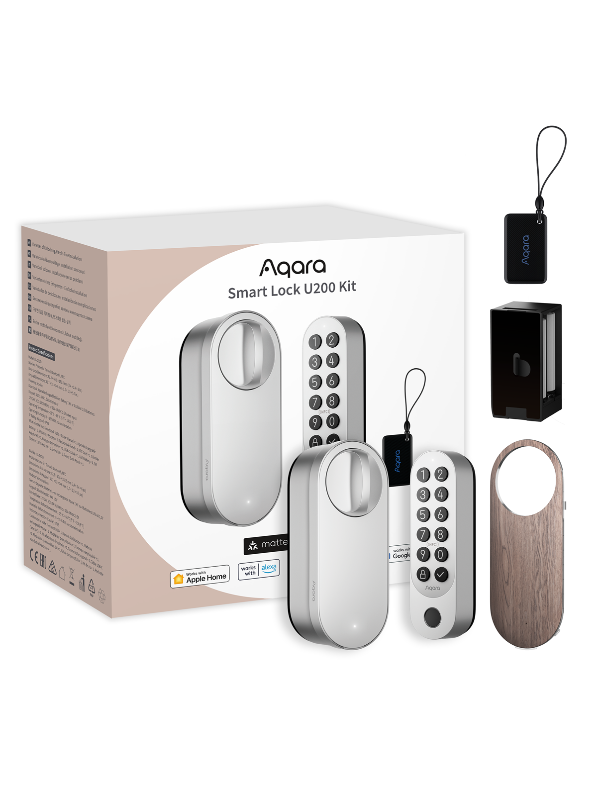Aqara Smart Lock U200 Kit Silver - Smart Home - El-d02d-s