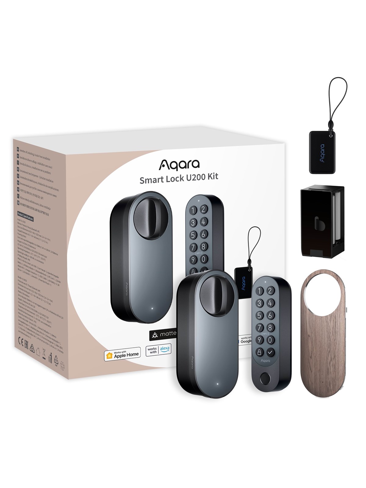 Aqara Smart Lock U200 Kit Black - Smart Home - El-d02d-b