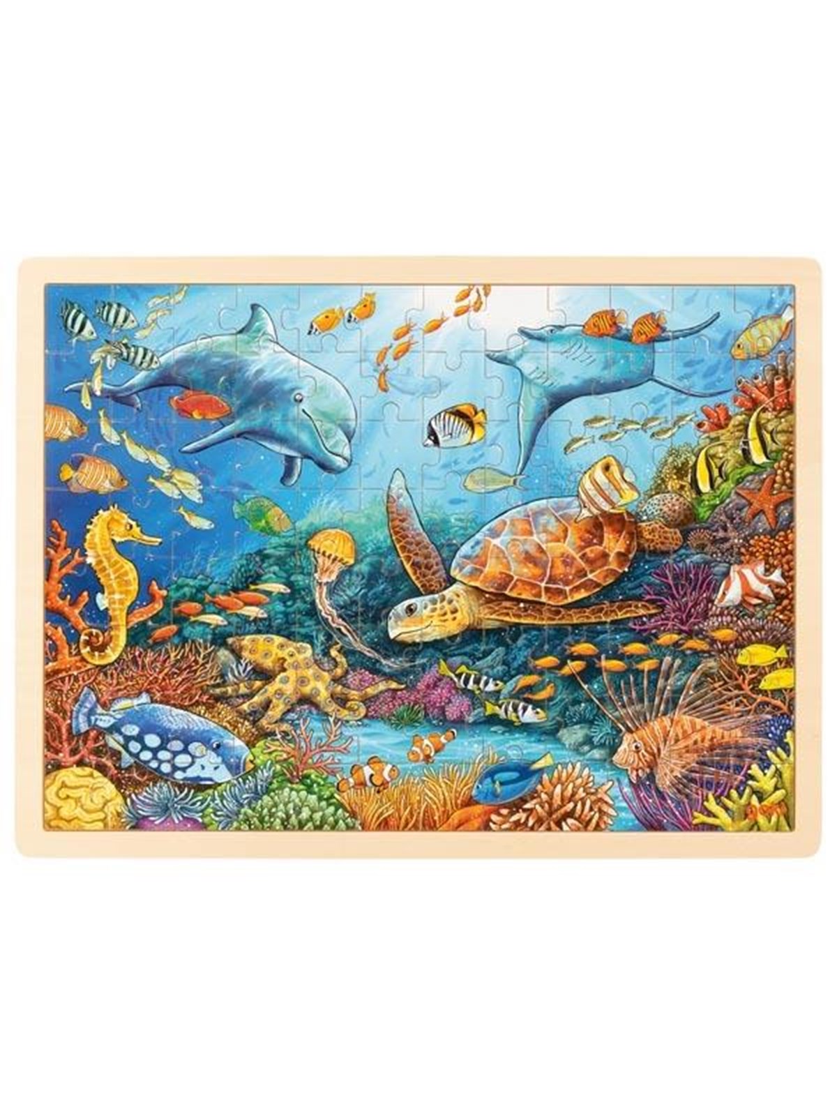 Goki Wooden Jigsaw Puzzle Great Barrier Reef 96pcs. Holz