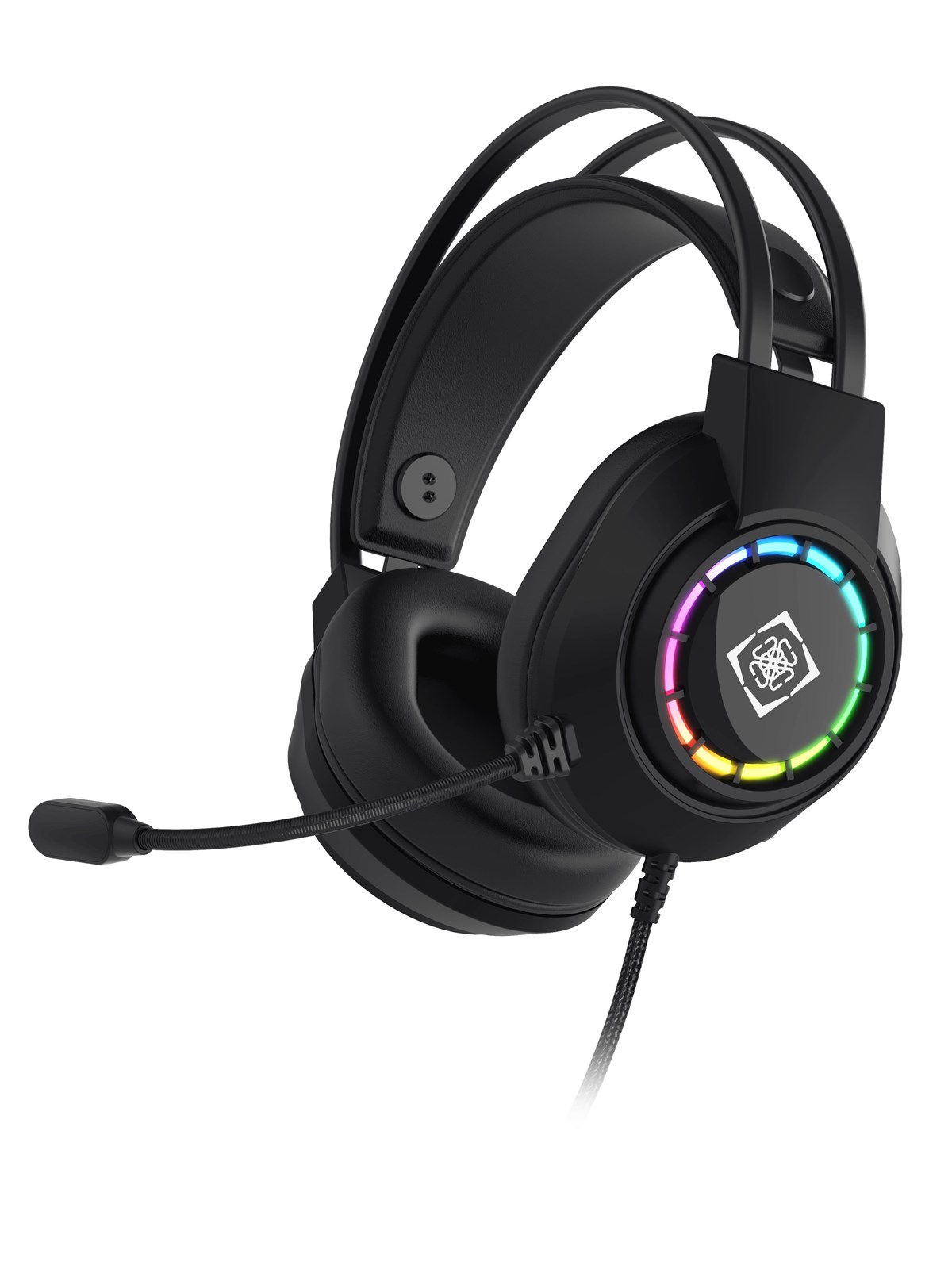 Kopfhörer - Deltaco Dh220 Usb Stereo Gaming Headset Rgb Black - Kopfhoerer/headsets - Gam-168