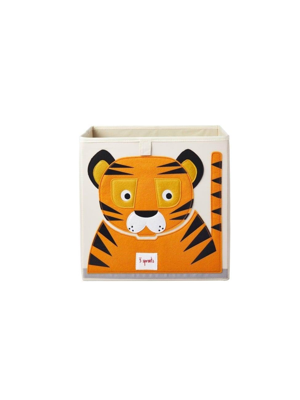 3 Sprouts Storage Box - Orange Tiger - Kinderzimmer - Ibxtig