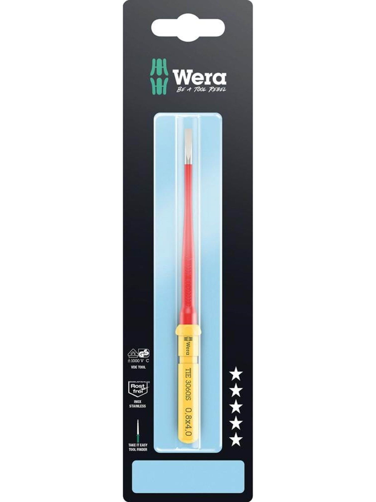 Wera Kraftform Kompakt Vde 3060 iS 1.0x5.5x157mm Tie SB - Handwerkzeuge - 05006579001