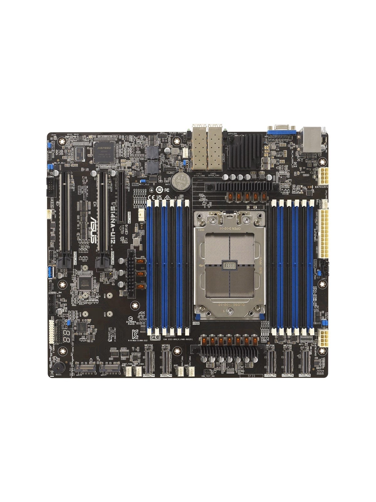 ASUS S14NA-U12 Mainboard - AMD SP6 - DDR5 RAM - SSI (Server)