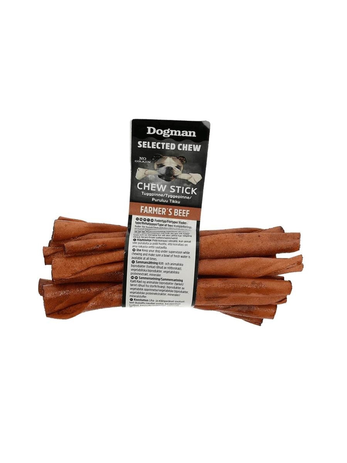 Dogman Selected Chewing Sticks Steak 10p 12.5cm - Hunde - 308206
