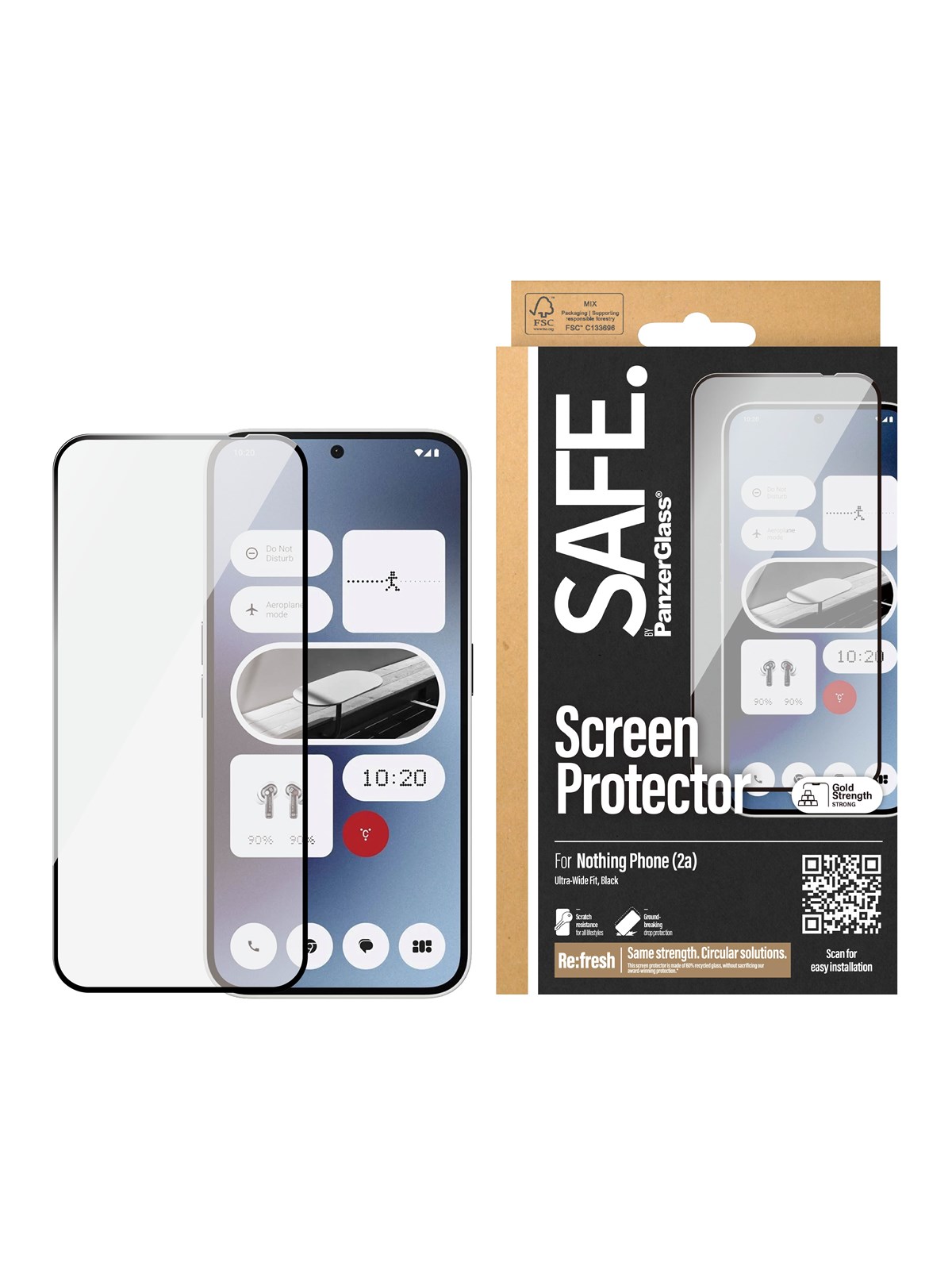 Safe by Panzerglass Screen Protector Nothing Phone 2a | Ultra-wide Fit - Handys Schutzfolie - Safe95793
