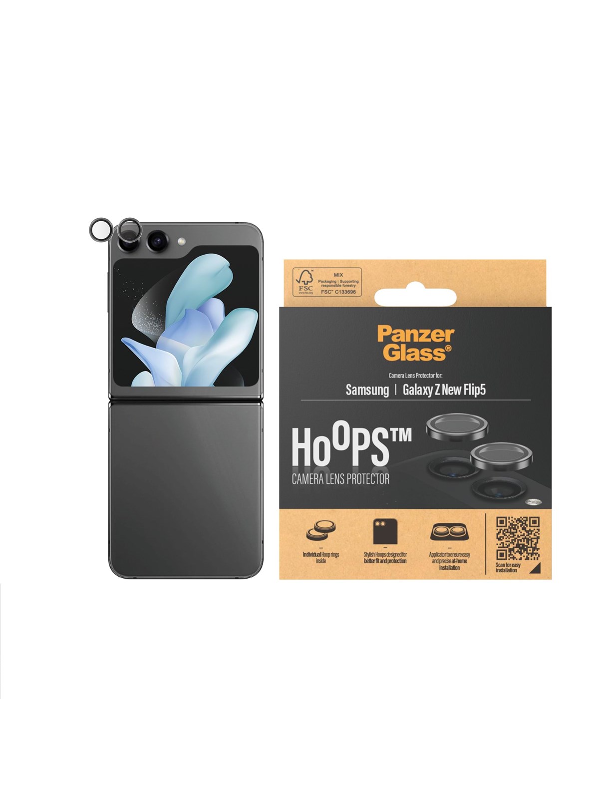 Panzerglass Hoops Lens Protector Samsung Galaxy Z Flip6 - Handys Schutzfolie - Panzer7372
