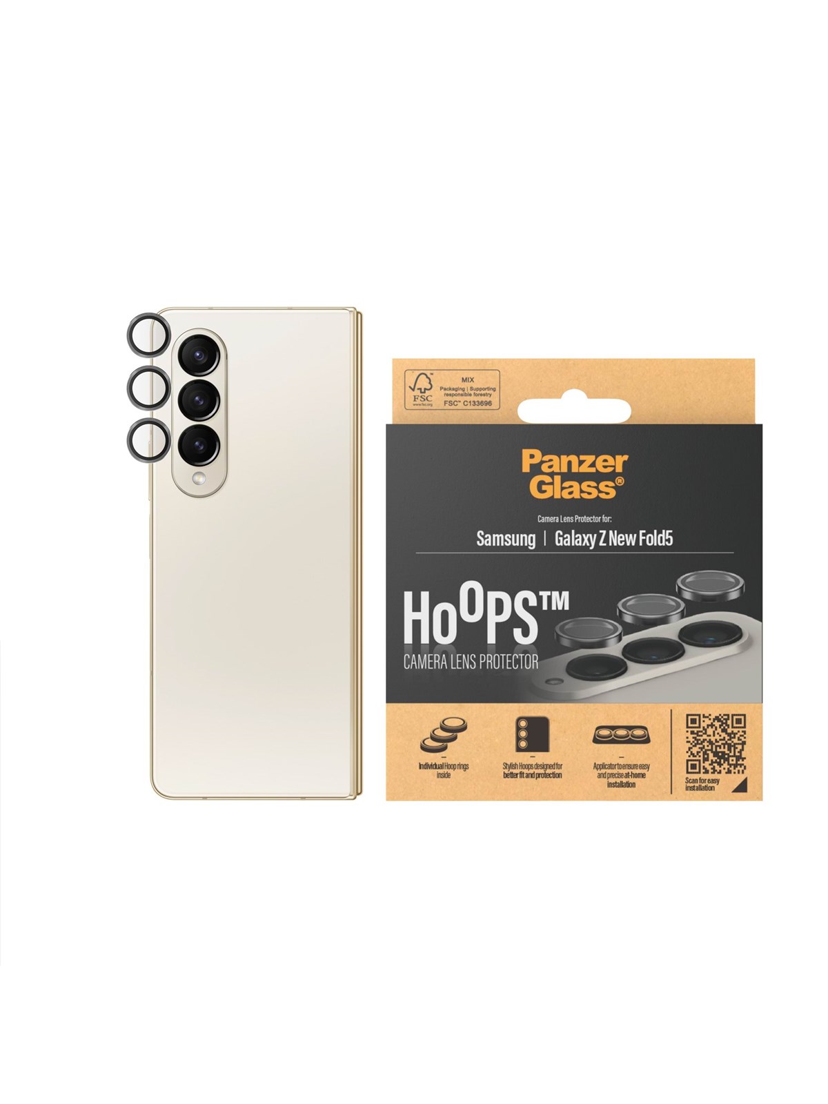Panzerglass Hoops Lens Protector Samsung Galaxy Z Fold6 - Handys Schutzfolie - Panzer7373