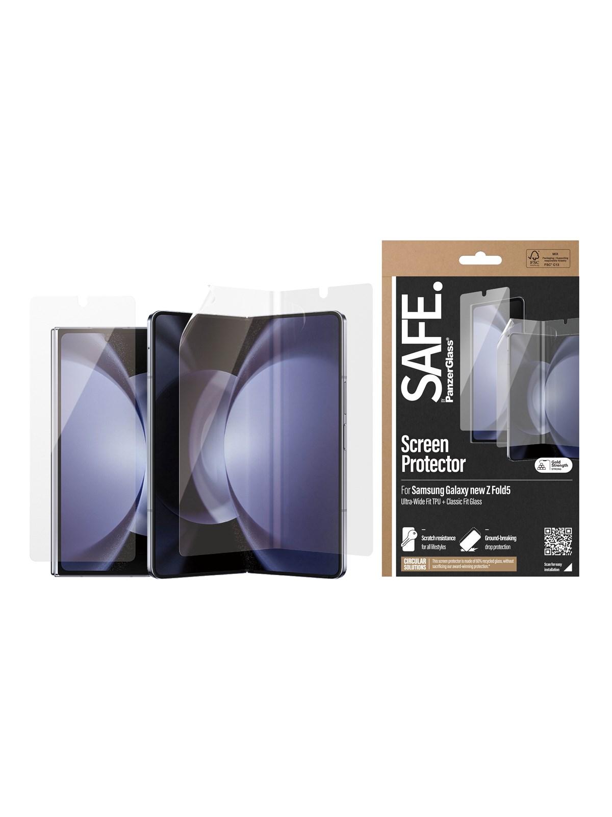 Safe by Panzerglass Screen Protector Samsung Galaxy Z Fold6 | Glass & Film - Handys Schutzfolie - Safe95869