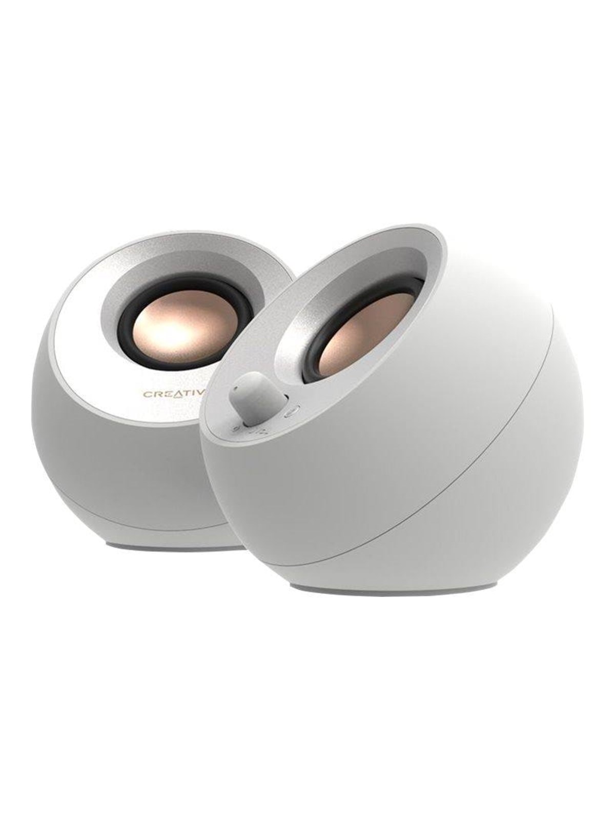 Creative Pebble V3 - White - Bluetooth - 2.0 Pc-lautsprecher - Weiß - Lautsprecher Computer - 51mf1700aa002