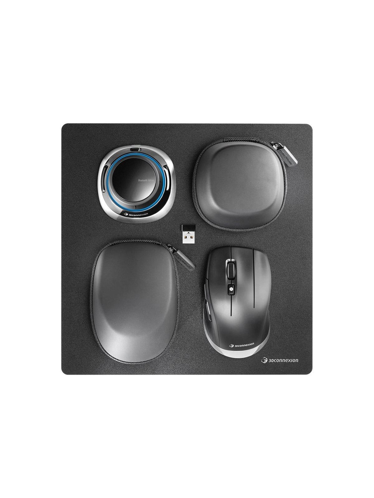 3dconnexion Spacemouse Wireless Kit 2 - 3D Mouse (Schwarz) - Maus - 3dx-700136