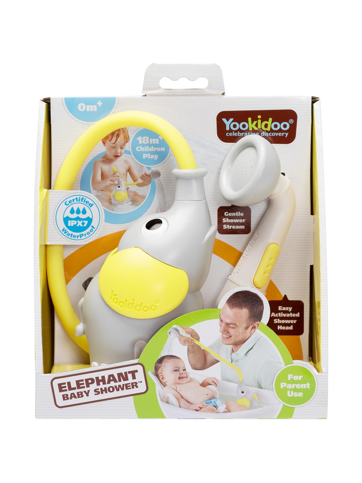 Yookidoo - Elephant Baby Shower - Yellow - Babypflege - Yo40214