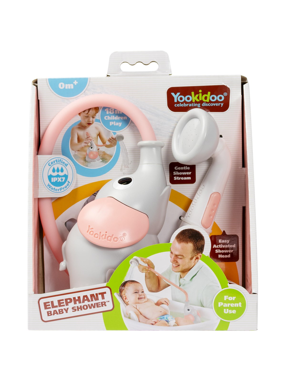 Yookidoo - Elephant Baby Shower - Rosa - Babypflege - Yo40213