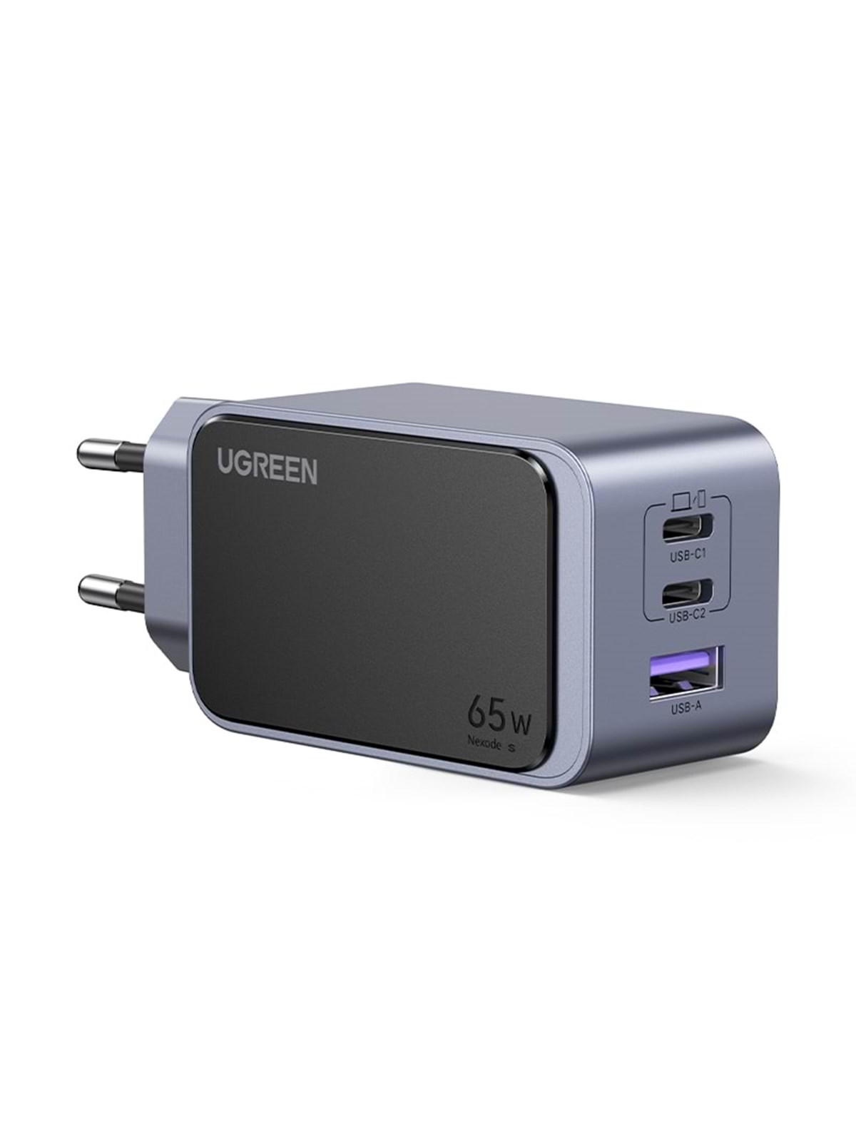 Ugreen Nexode S 65w 3-port Gan PD Fast Charger (Usb-a + 2x Usb-c) - Handys Adapter Und Ladegeraete - 35042-ug