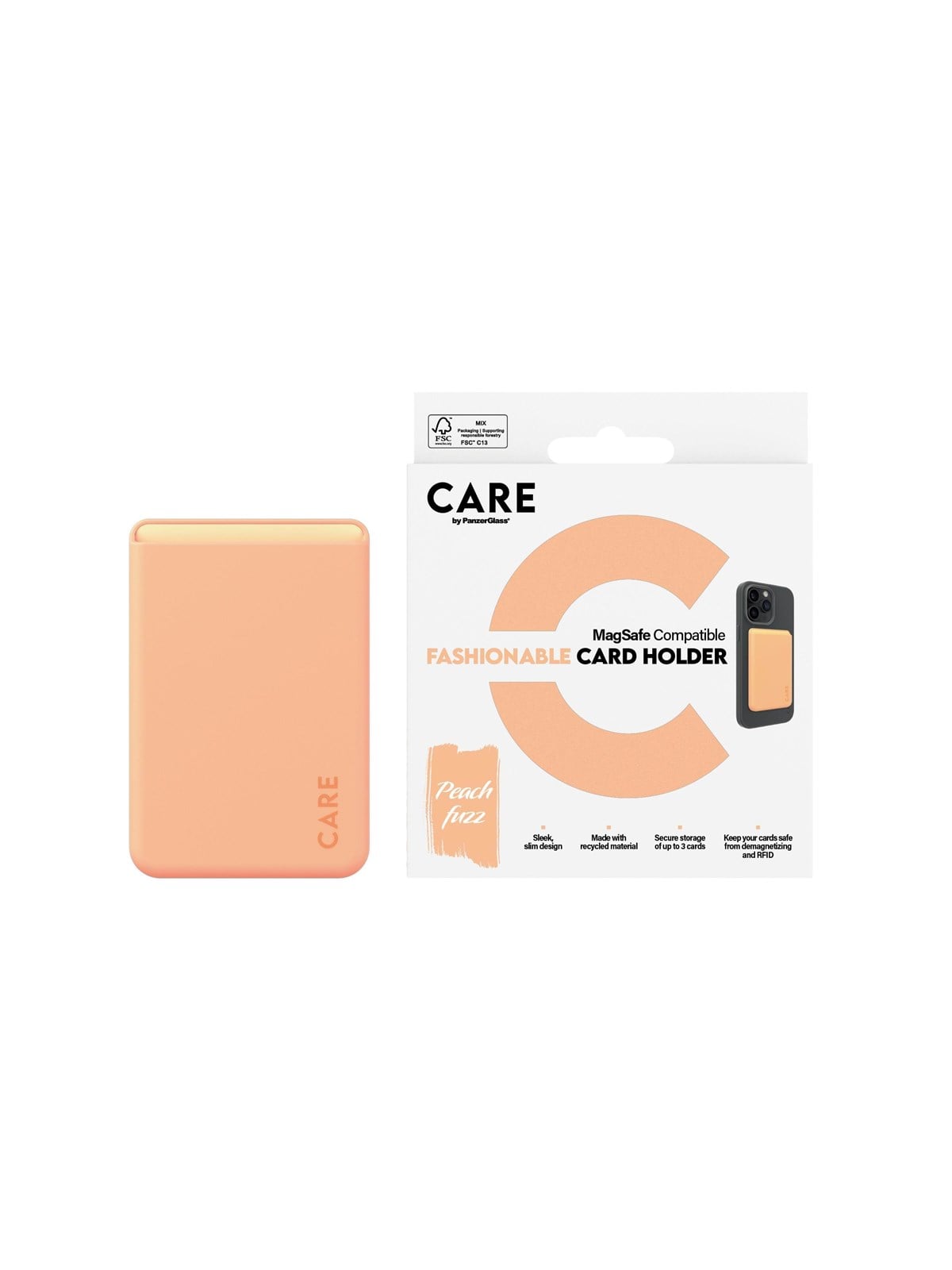 Care by Panzerglass Fashionable Card Holder Peachy Iphone - Handys Anderes Zubehoer - Panzer1446