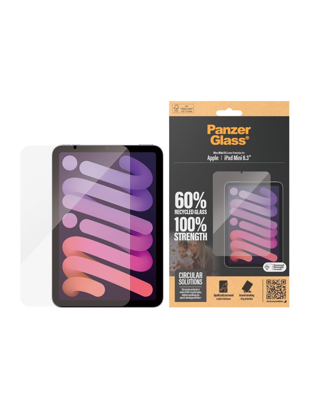 Panzerglass Screen Protector Ipad Mini 8.3'' (2021 2024) | Ultra-wide Fit - Tablets Anderes Zubehoer - Panzer2842