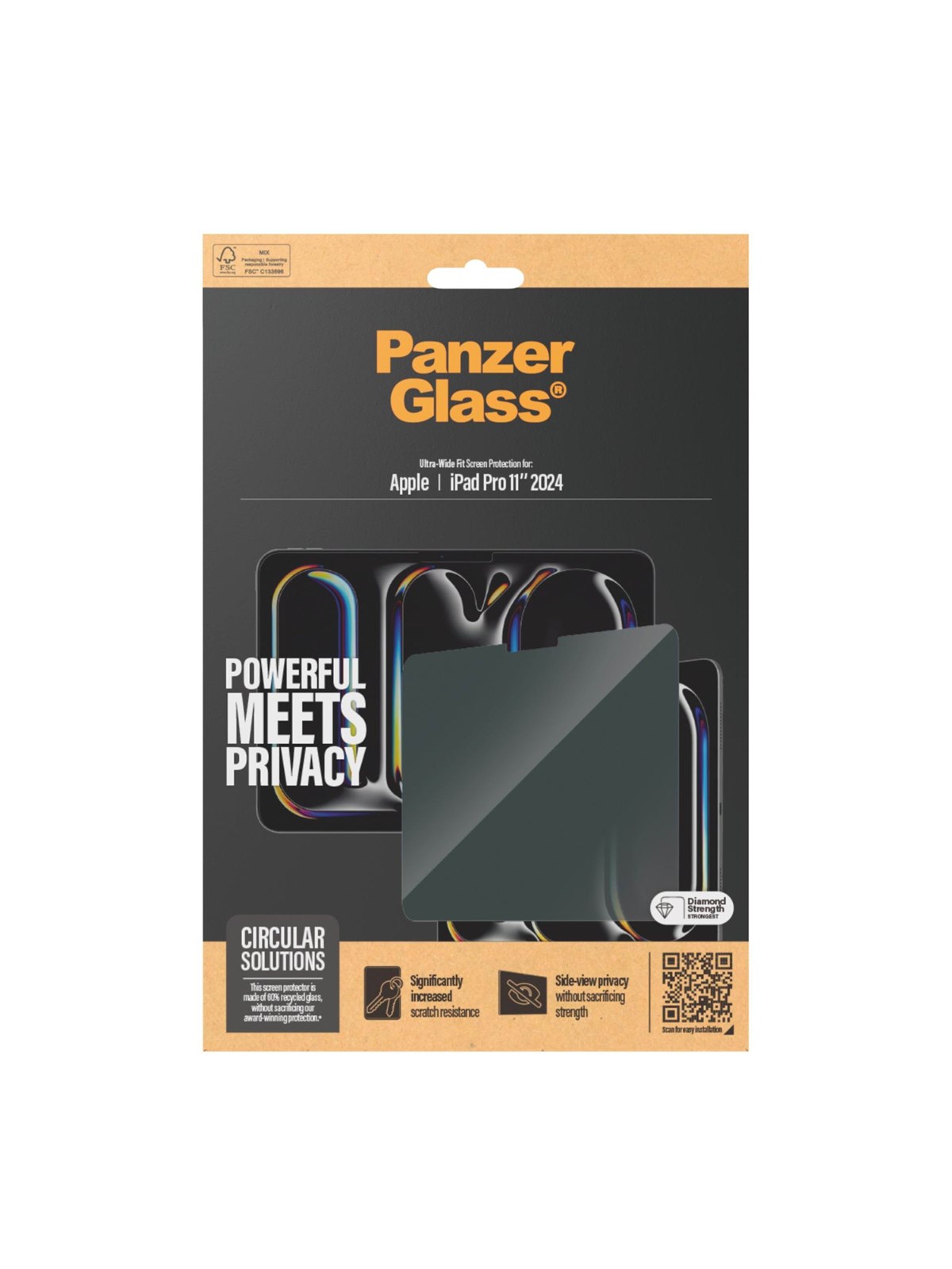 Panzerglass Privacy Screen Protector Ipad Pro 11" (2024) | Ultra-wide Fit - Tablets Anderes Zubehoer - Panzerp2831
