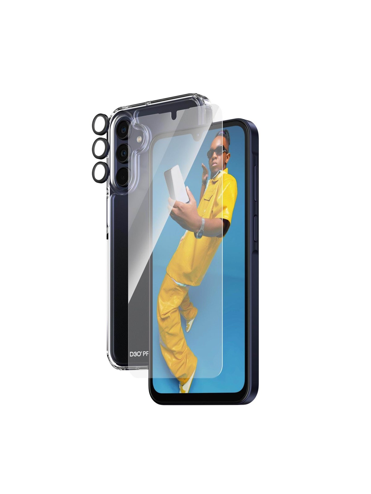 Panzerglass 3-in-1 Protection Pack Samsung Galaxy A15 | A15 5G | Ultra-wide Fit w. Easyaligner - Handys Schutzfolie - Panzerb0463+7349