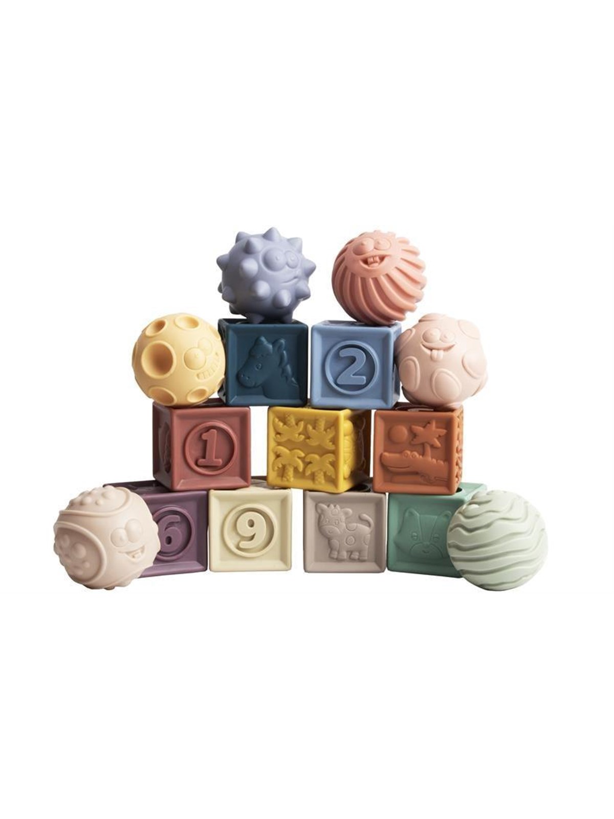 Magni Massage Set With Building Blocks - Baby Spielzeug - 3648