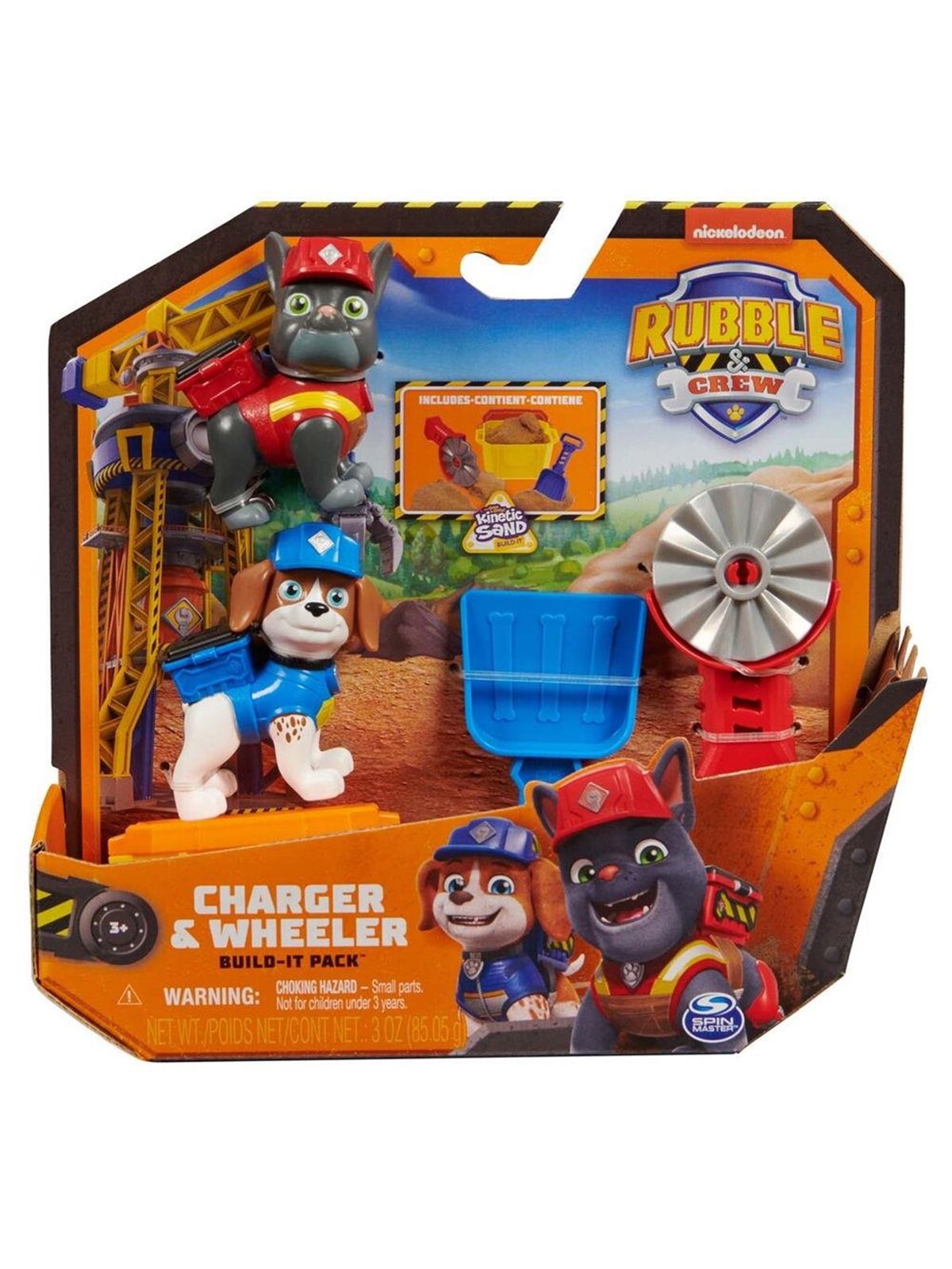 Paw Patrol Rubble & Crew Figure 2 Pack - Charger & Wheeler - Figuren - 6066685