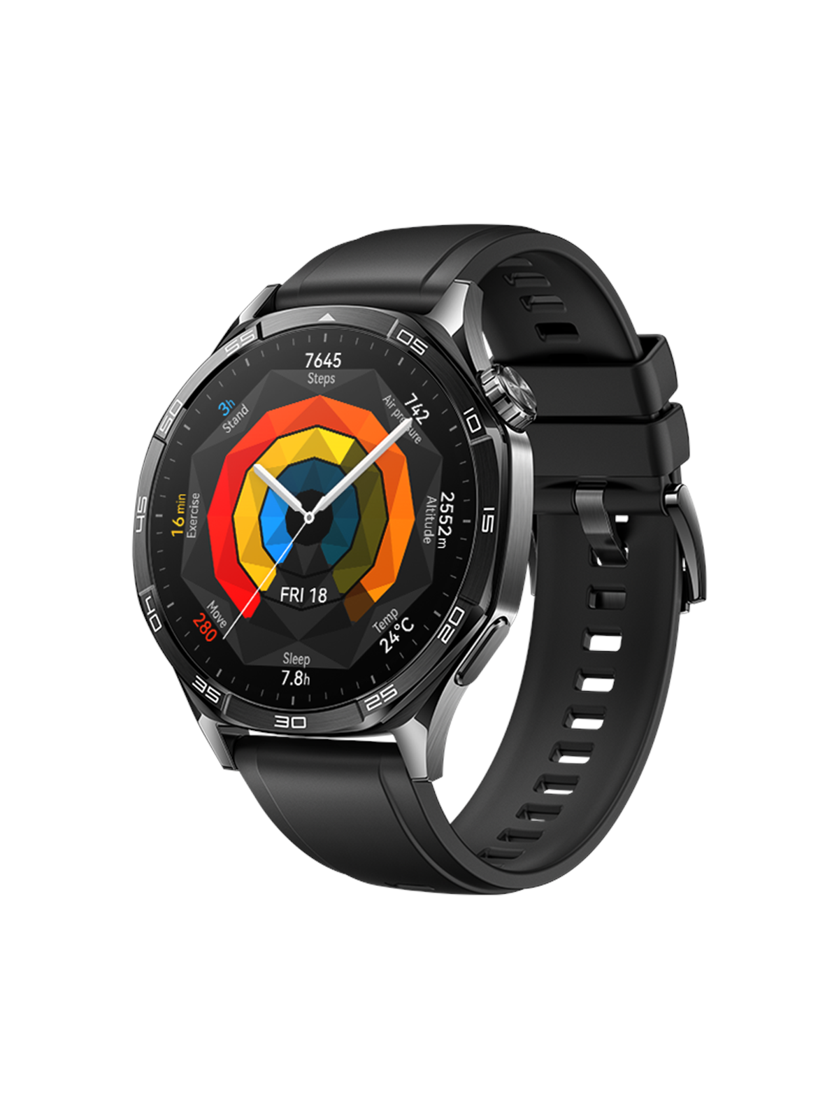Huawei Watch GT 5 46mm - Black - Smartwatches Pulsuhren Sportuhren Schrittzaehler - 55020dkm