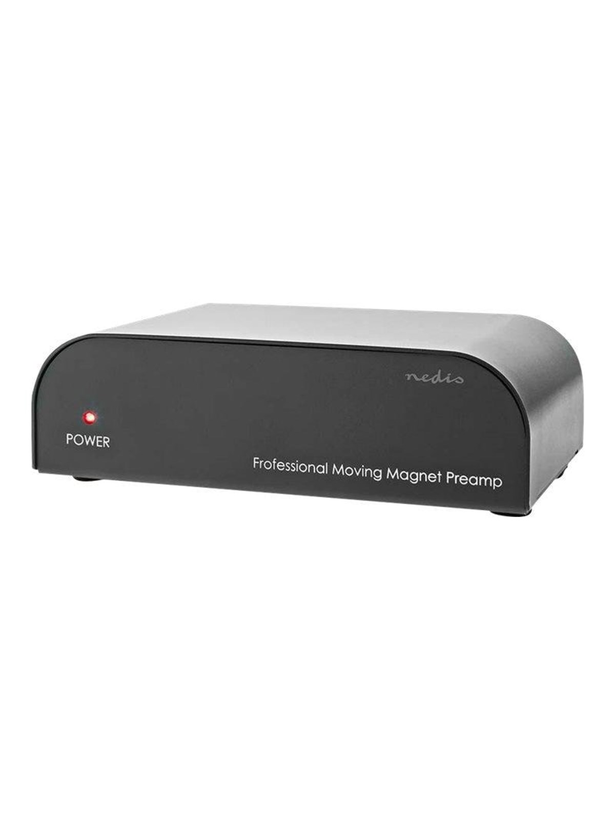 Nedis Aamp2411bk - Riaa Preamplifier (MM) - Phono-vorvestärker - Schwarz - Hifi Receiver Verstaerker