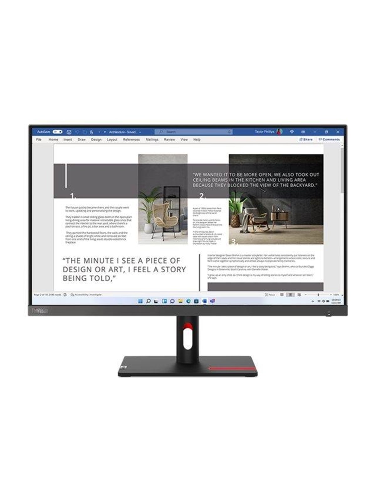 27" Lenovo Thinkvision S27i-30 - 1920x1080 (Fhd) - 100hz - Ips - Bildschirm - 63dfkat4eu