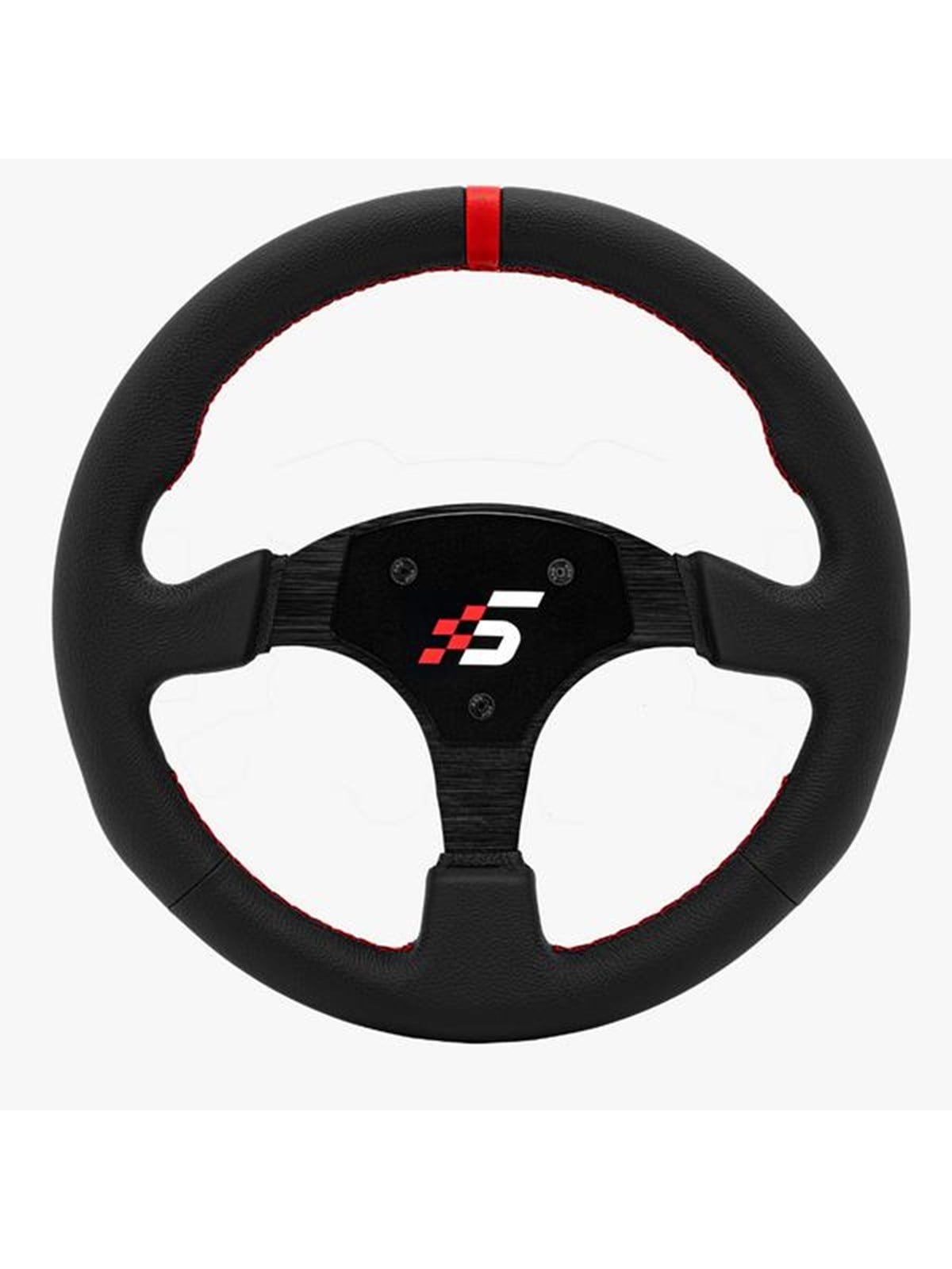 Simagic Rounded Wheel Without Hub - Leather - 330mm - Gaming Zubehoer - P-330r(Leather)