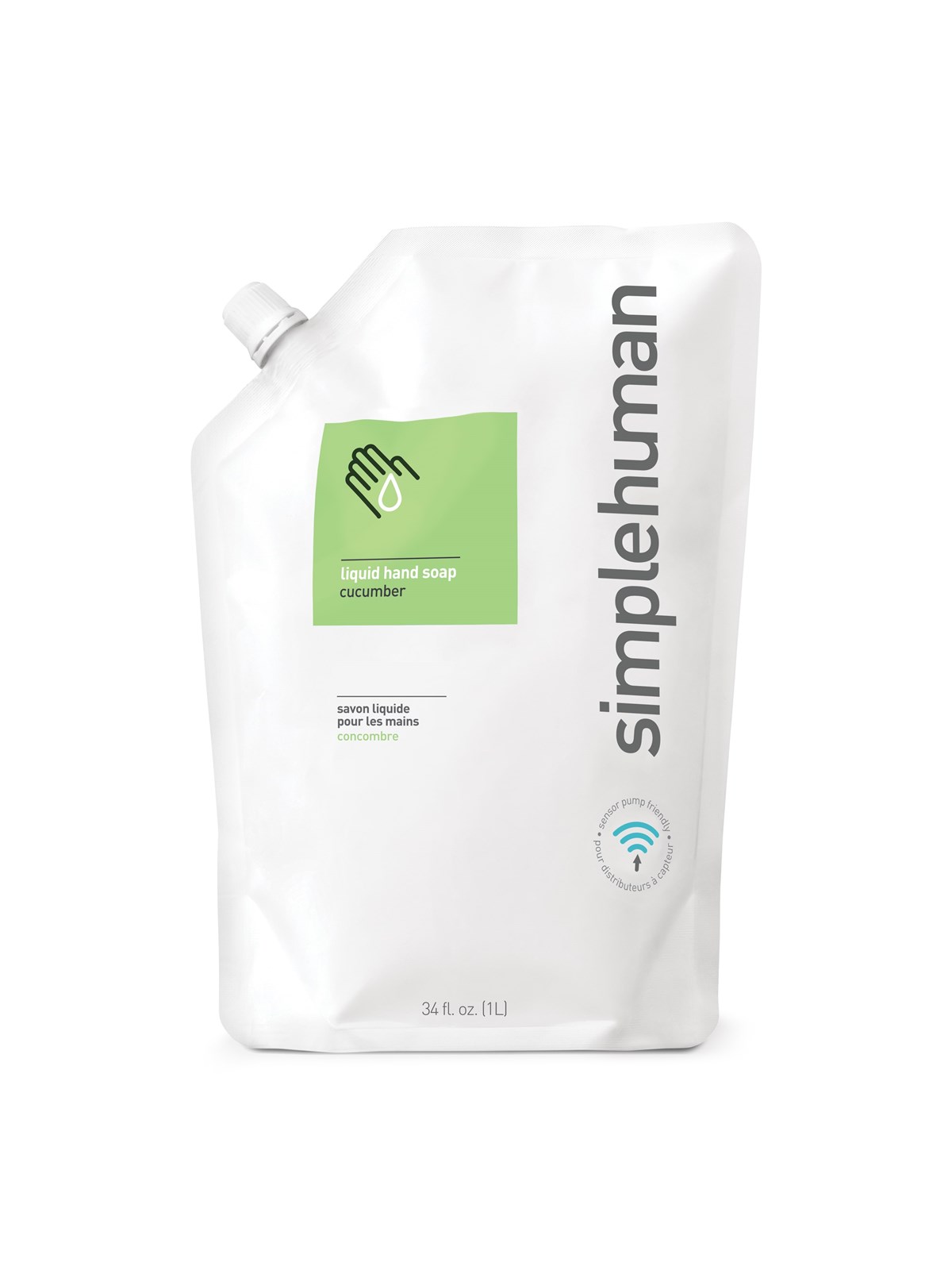 Simplehuman 1L Flüssigseife Nachfüllpackung, Gurke - Koerperpflege - Ct1020