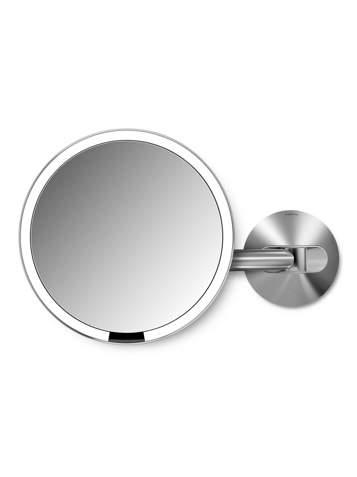 Simplehuman Festverdrahteter Wandmontage-sensor-spiegel, Gebürsteter Edelstahl - Kosmetik Spiegel - St3003