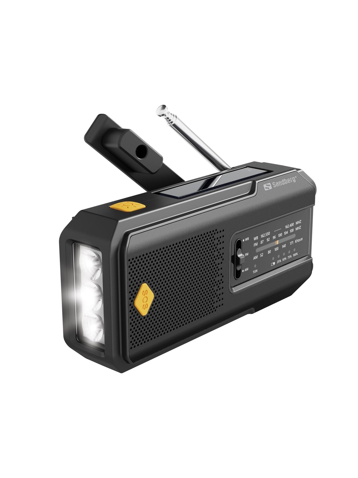 Sandberg Survivor Radio All-in-1 2000 - Am/fm - Mono - Schwarz - Dab Netzwerk Und Radiowecker - 421-04