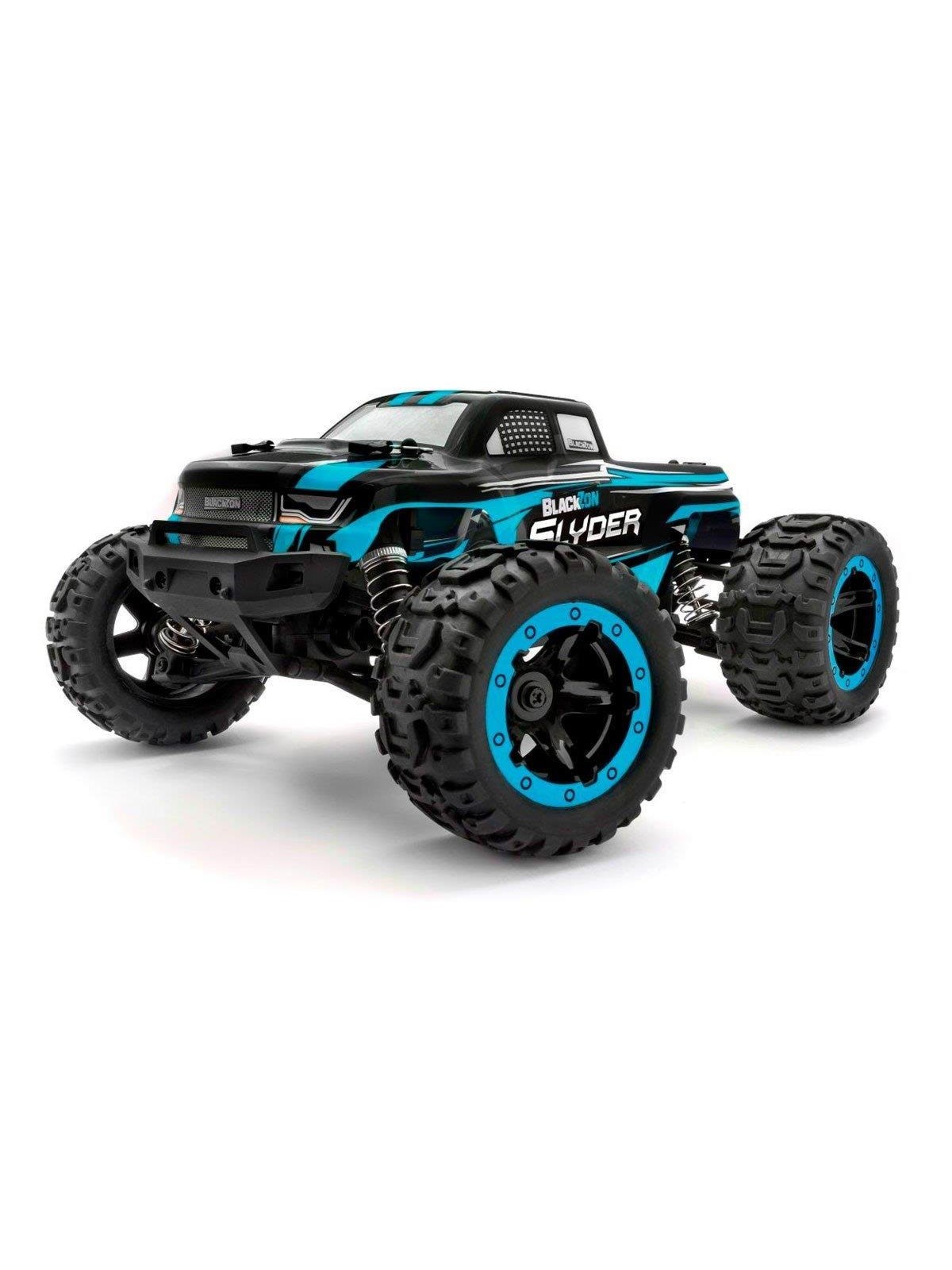 Blackzon Slyder MT 1/16 4wd Electric Monster Truck - Blue - Ferngesteuert - 540104