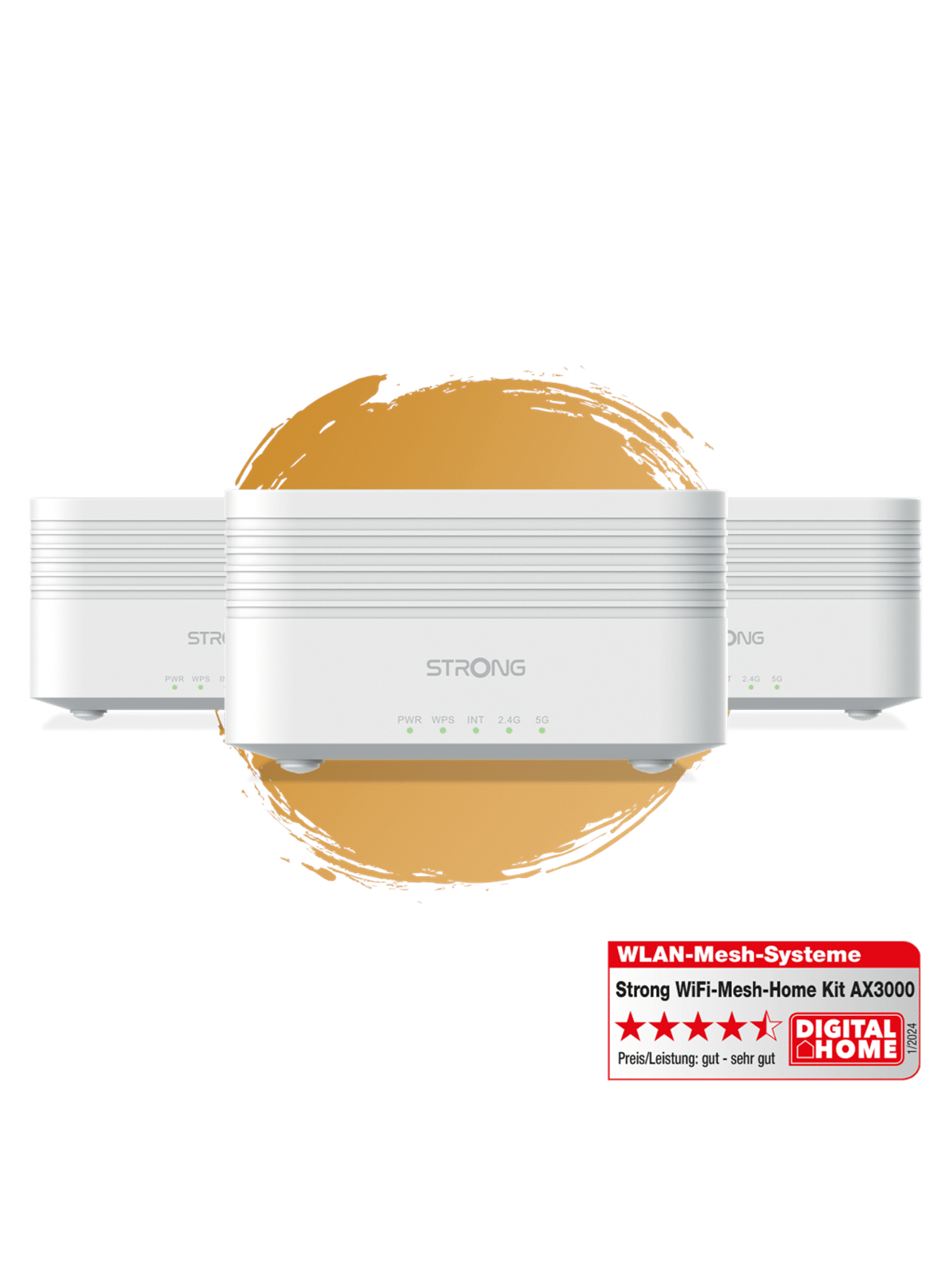 Strong Atria Mesh Kit Ax3000 (3-pack) - Mesh Router Wi-fi 6 - Wlan Router - Meshtriax3000