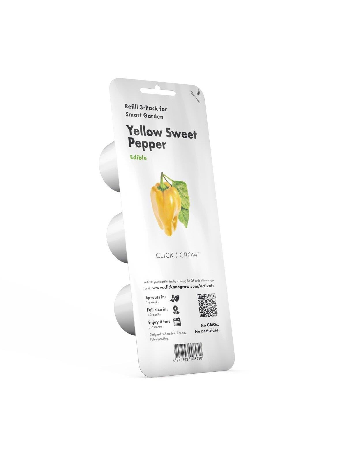 Click & Grow - Smart Garden Refill 3-pack - Yellow Sweet Peppers (Sgr53x3) - Smart Home