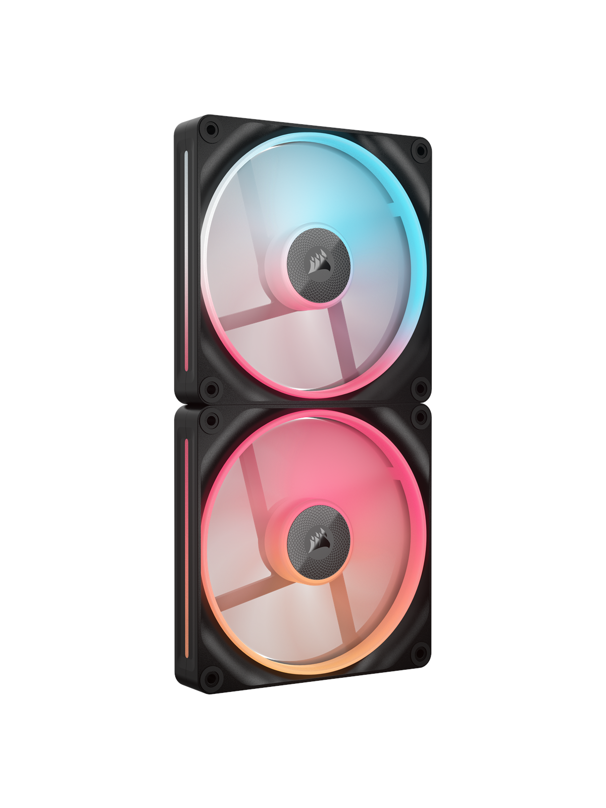 Corsair Icue Link Lx140-r 2-pack - Gehäuselüfter - 140mm - Schwarz Mit Rgb Led - 38 Dba - Gehaeuseluefter - Co-9051052-ww