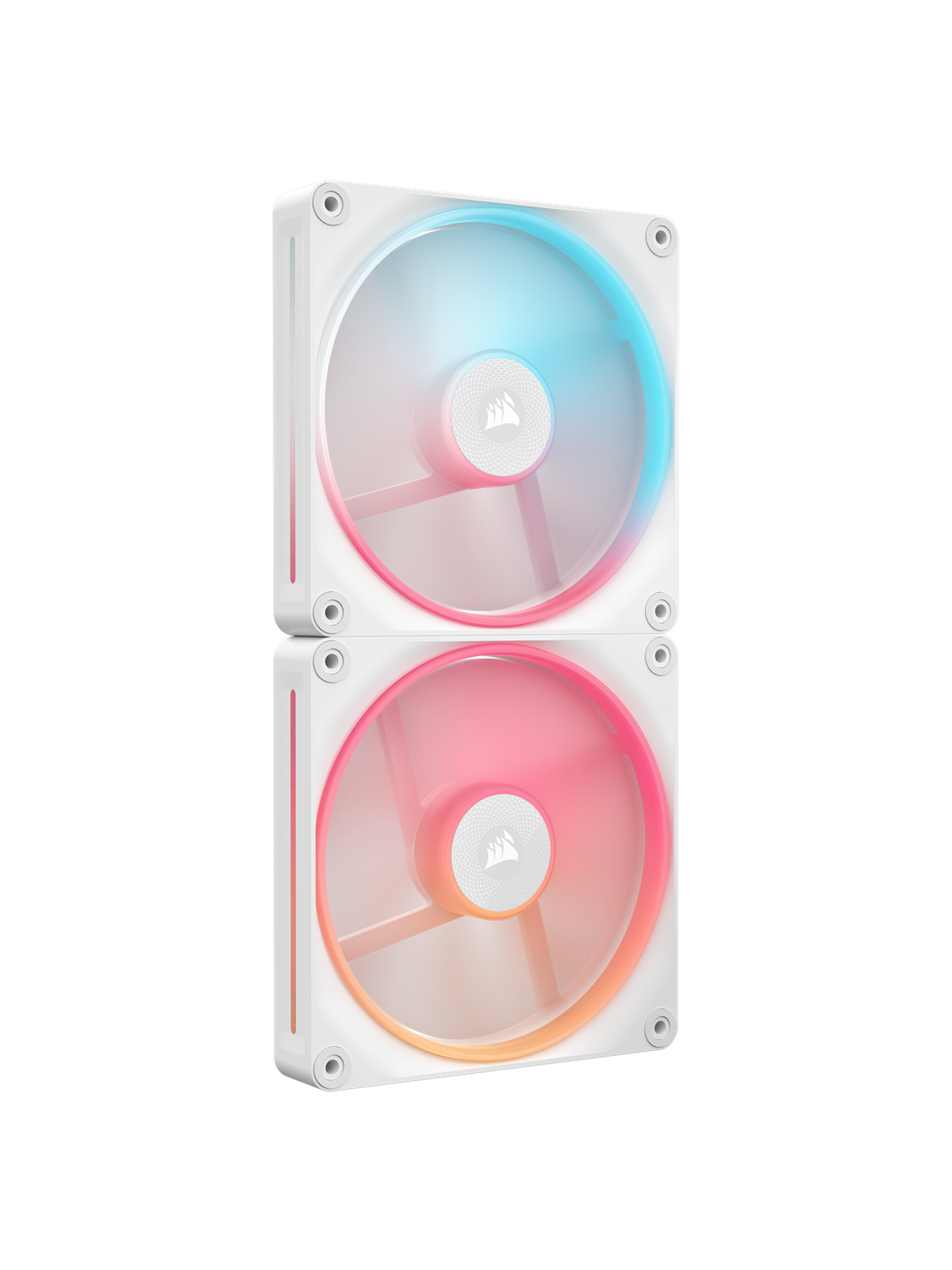 Corsair Icue Link Lx140-r 2-pack - Gehäuselüfter - 140mm - Weiß Mit Rgb-beleuchtung - 37 Dba - Gehaeuseluefter - Co-9051056-ww